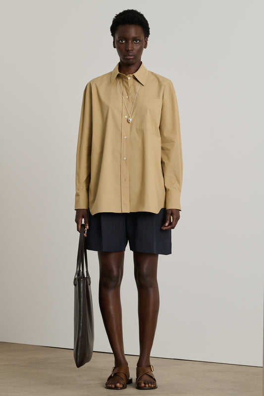 Camisa Carlotta - Beige Oscuro - Algodón - Mujer