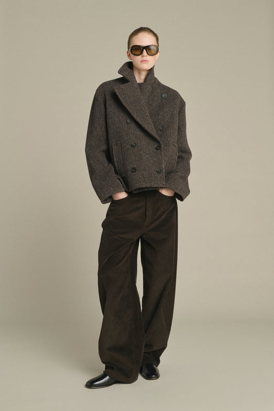 Manteau Joseph - Marron/Noir - Laine - Femme