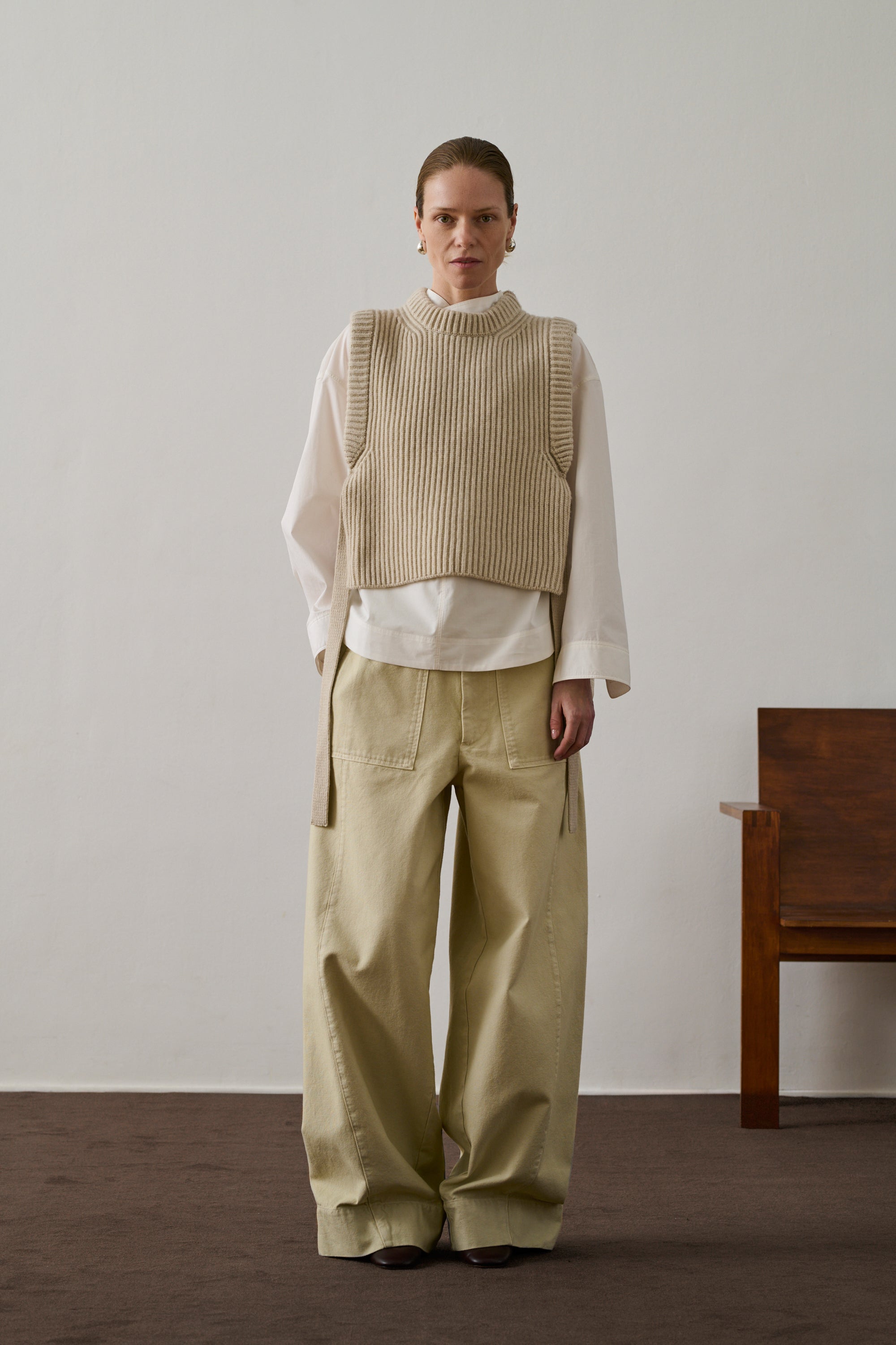 Pull Firmus - Écru Chiné - Laine - Femme