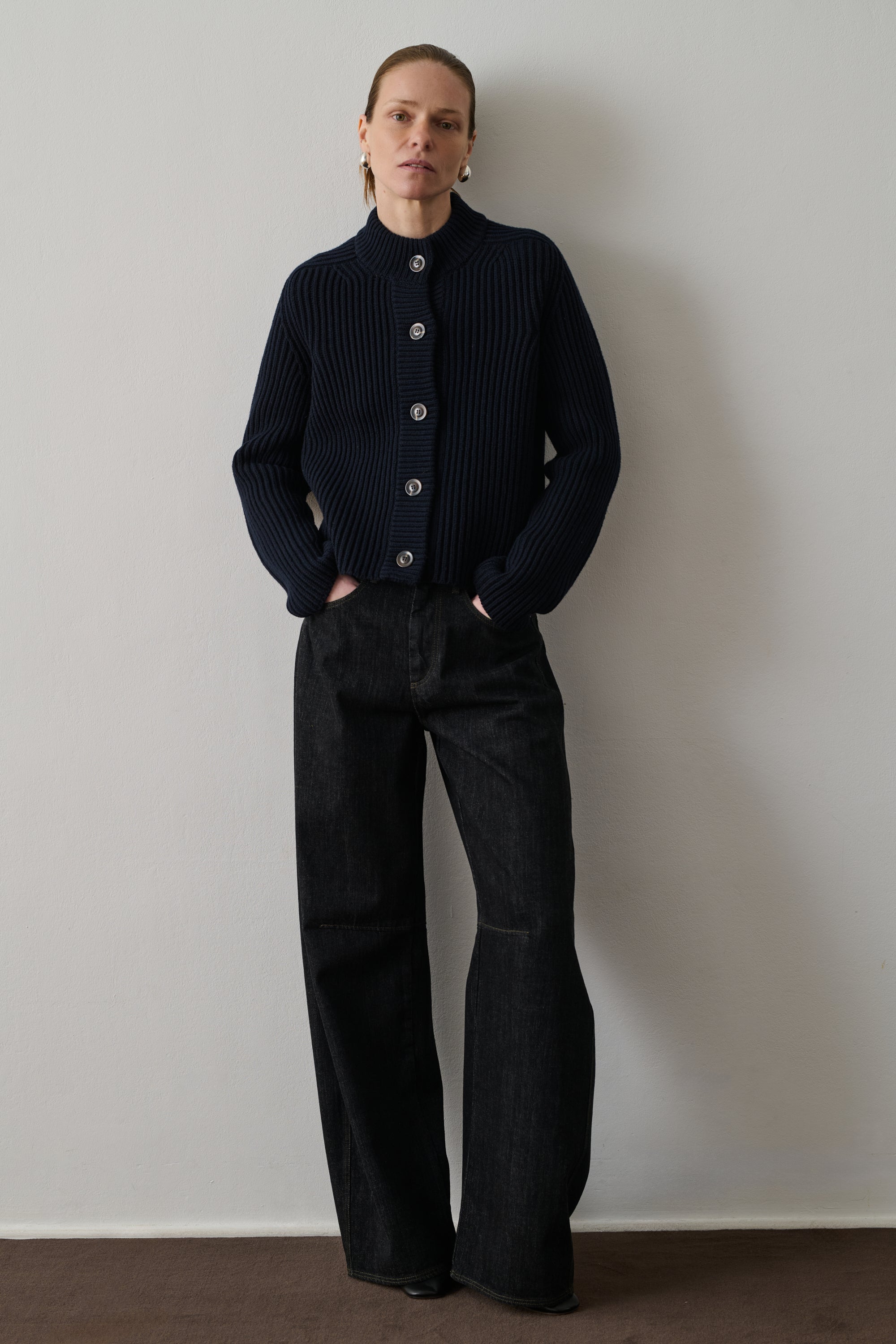 Cardigan Flaubert - Navy - Laine - Femme