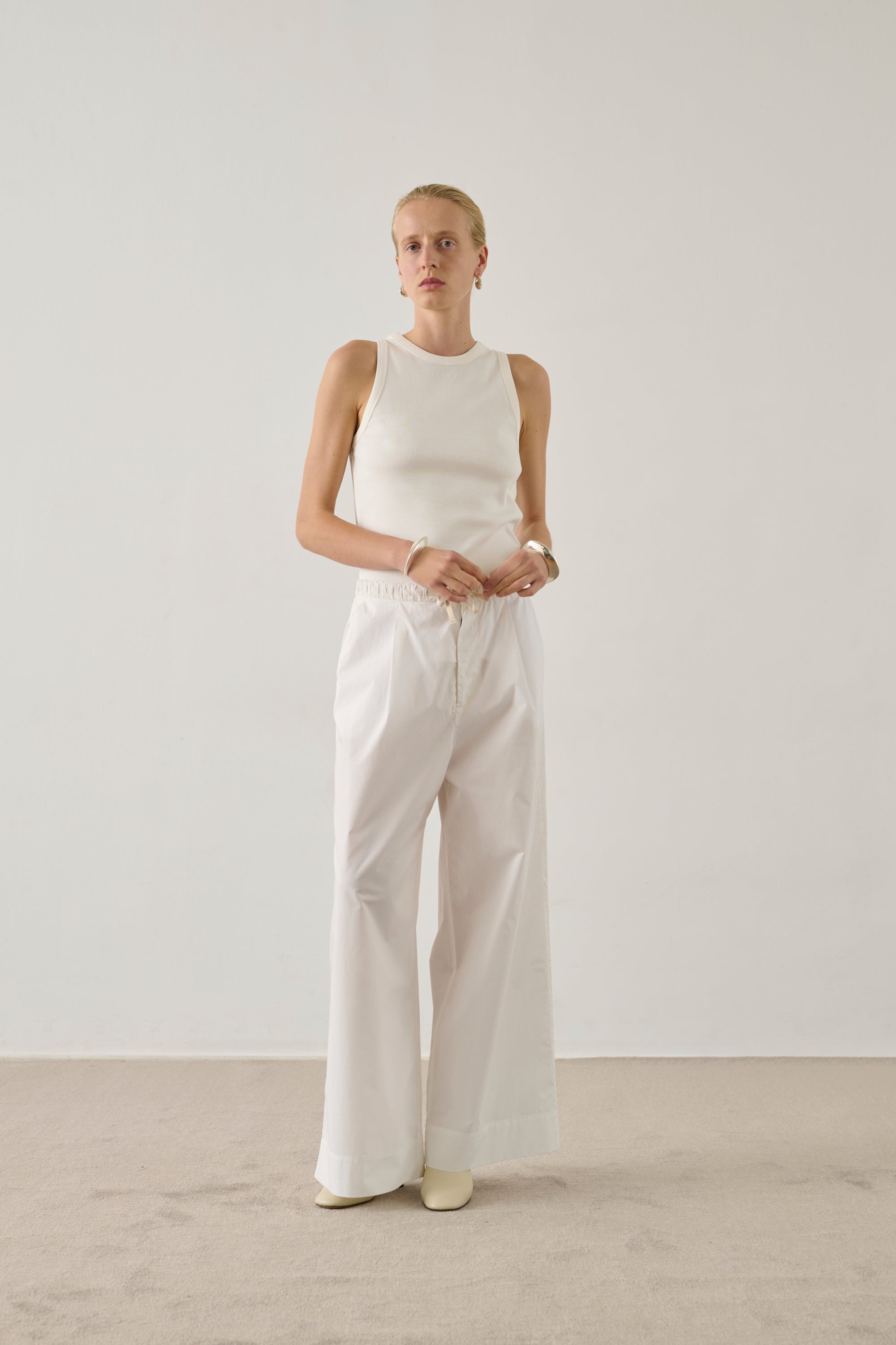 Haut Débardeur IRO Modèle Dyshe épaulettes - Coton Blanc Taille S/36 - Neuf Avec Imperfections