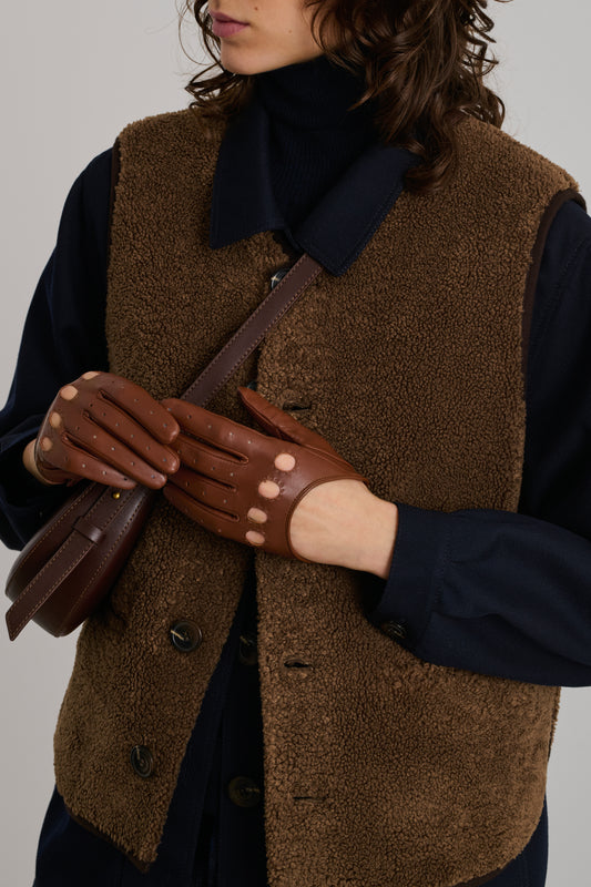 Gants Duxford - Marron - Cuir - Femme