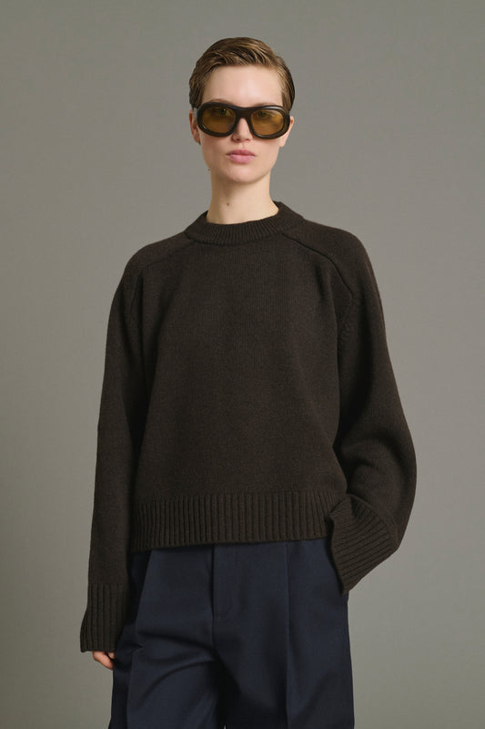 Jersey Will - Chocolate - Lana Merino - Mujer