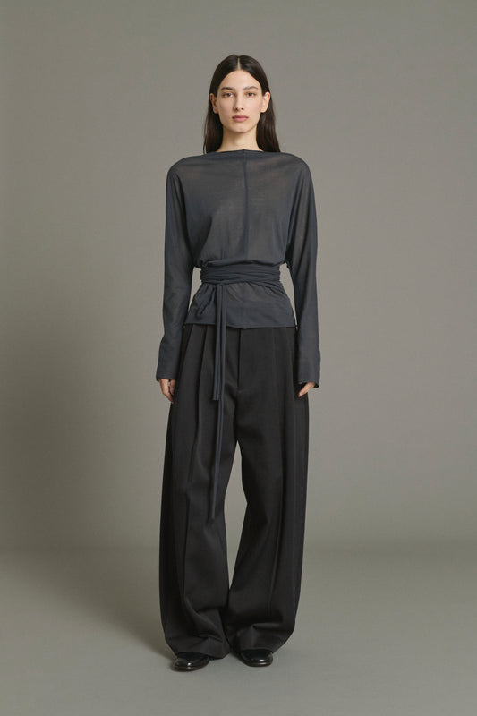 Camiseta Luth - Gris Antracita - Algodón - Mujer