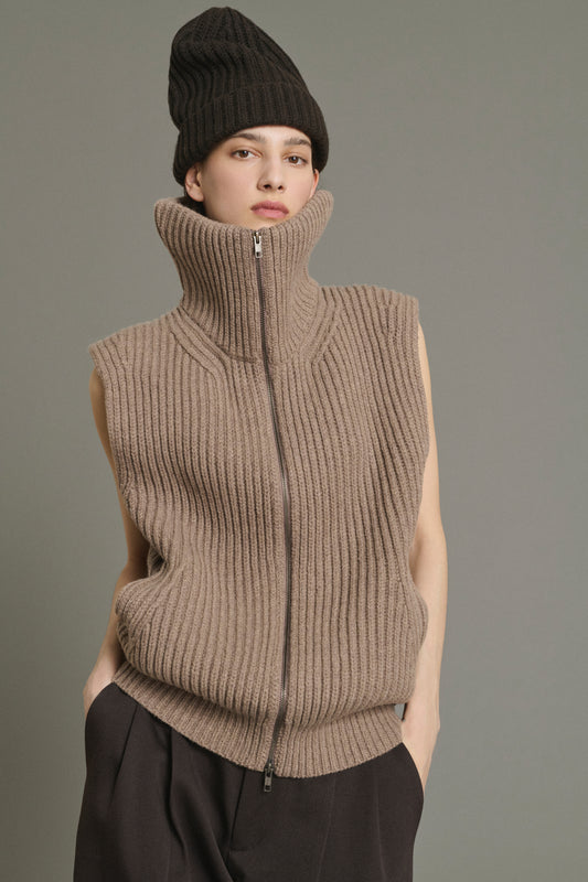 Bonnet Gilles - Chocolat - Laine Mérinos - Femme