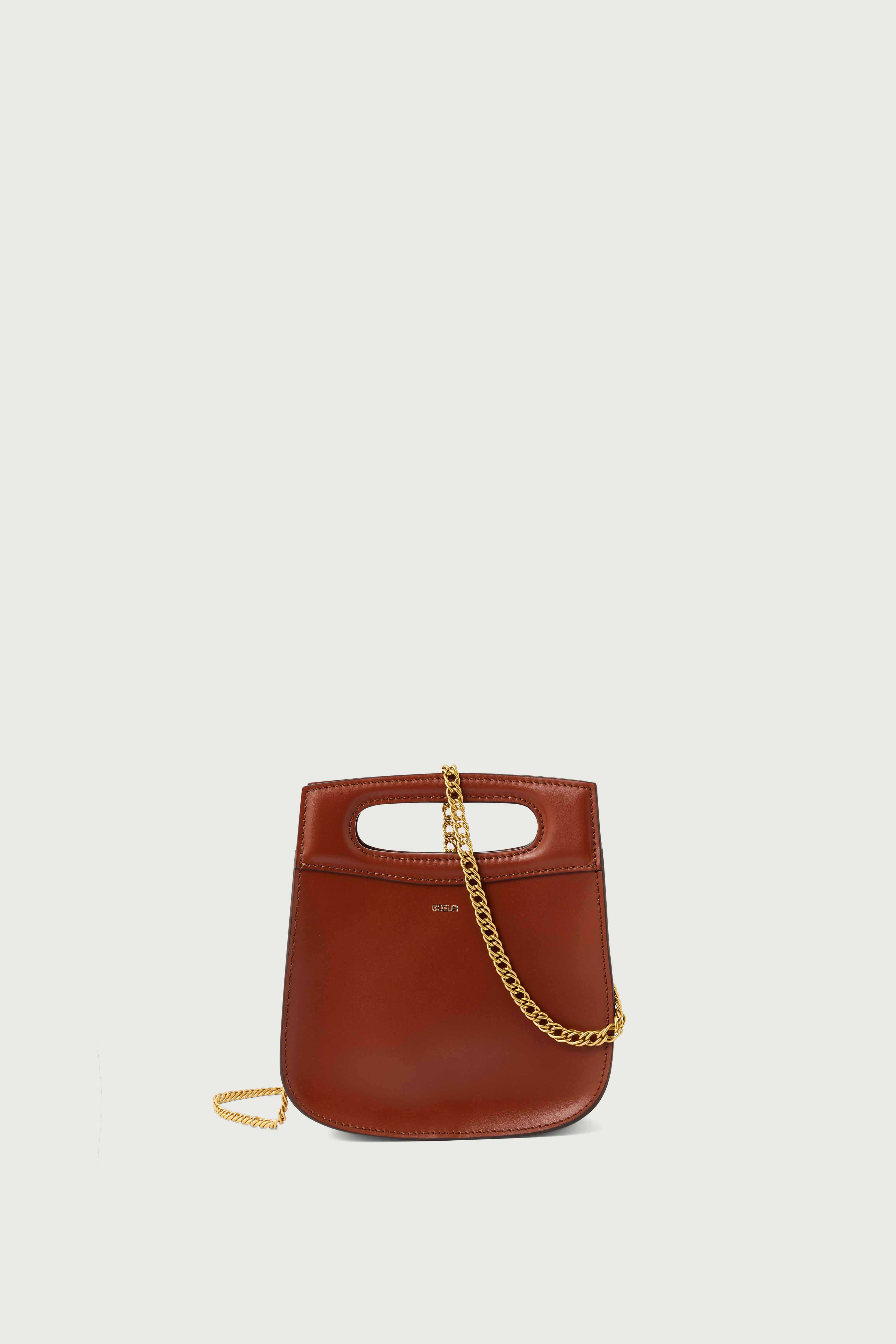 Cheri Mini Bag in Cognac Leather Soeur