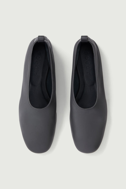 Ballerines Bala - Gris Anthracite - Cuir - Femme