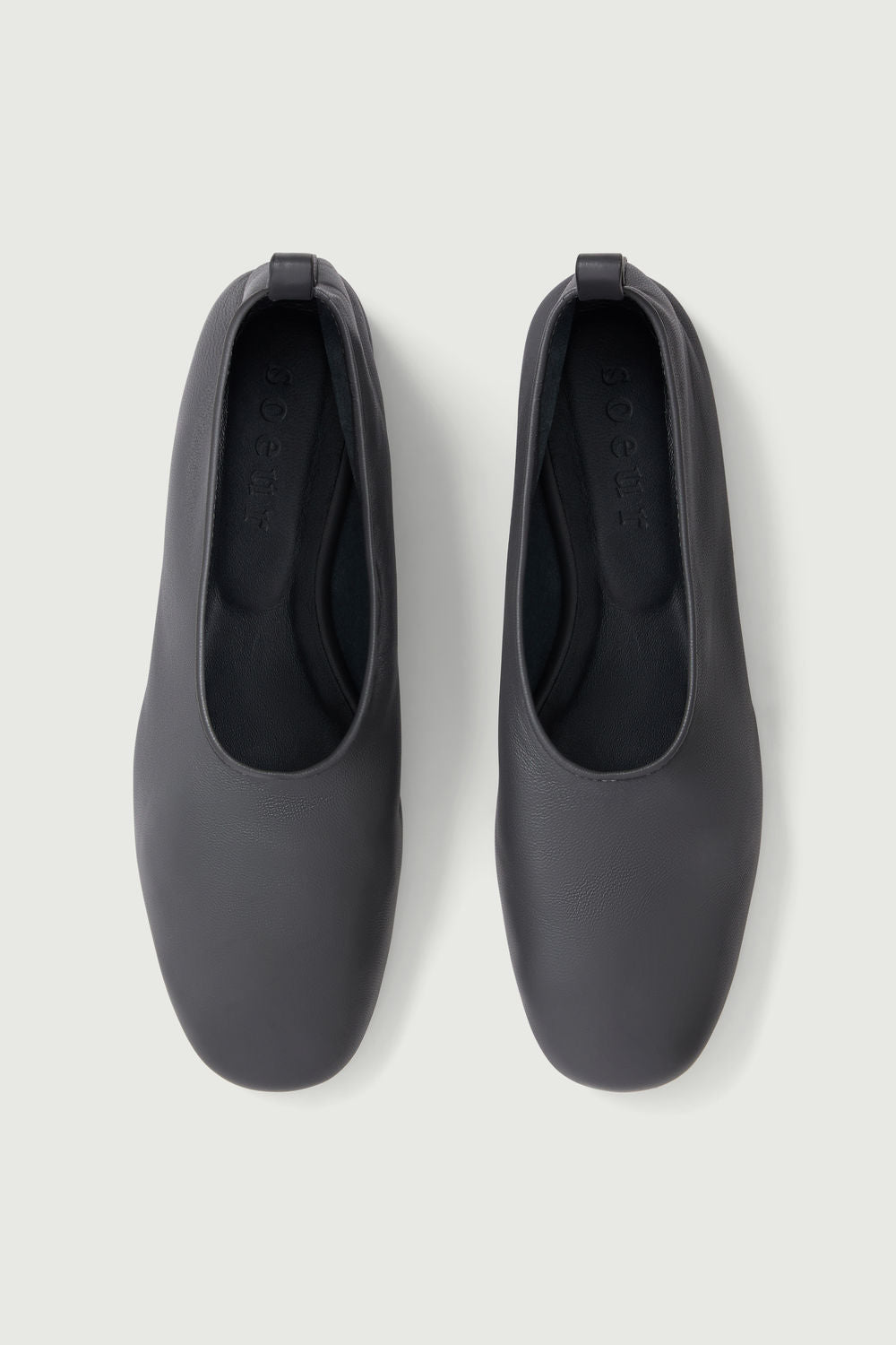 Ballerines Bala - Gris Anthracite - Cuir - Femme