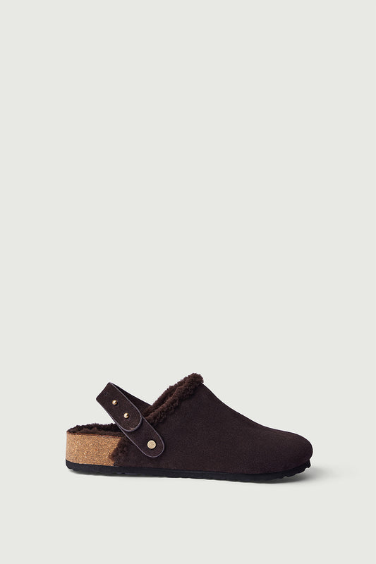 Sabots Sleepy - Marron Foncé - Cuir - Femme