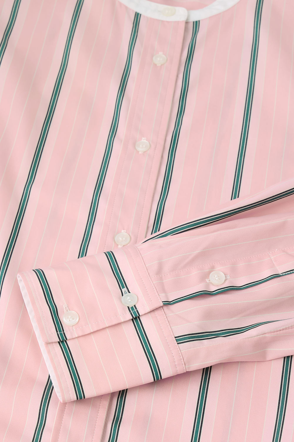 Chemise Bermudes - Rose/Gris - Coton - Femme