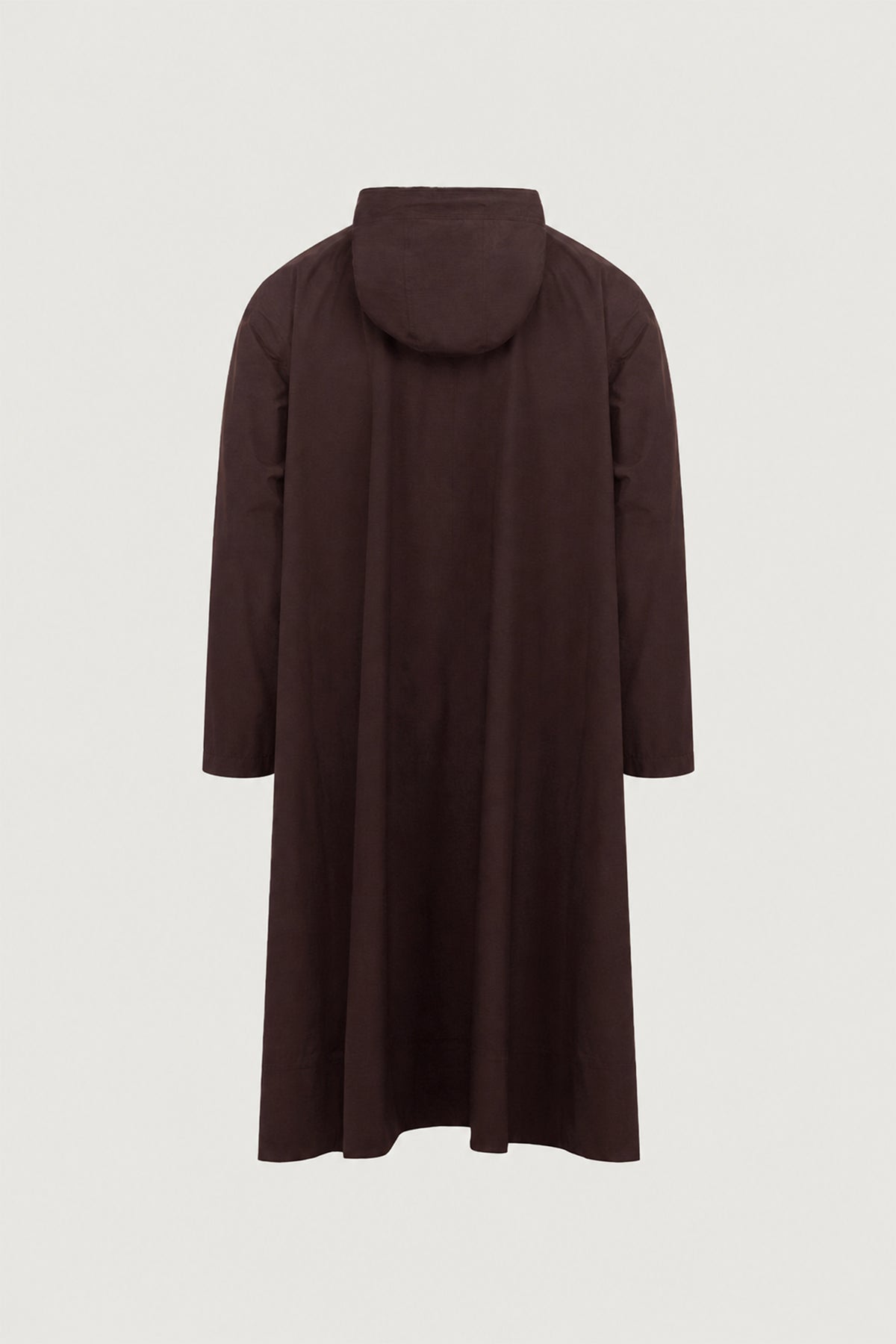 Trench Pradel chocolat en nylon recyclé | Soeur x K-Way®