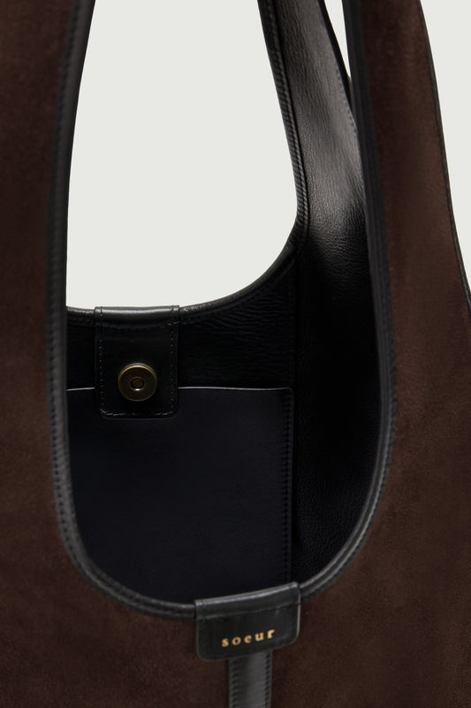 Cabas Douce - Marron Foncé - Cuir - Femme