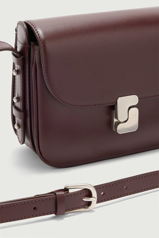 Sac Bellissima Mini - Bordeaux - Cuir - Femme