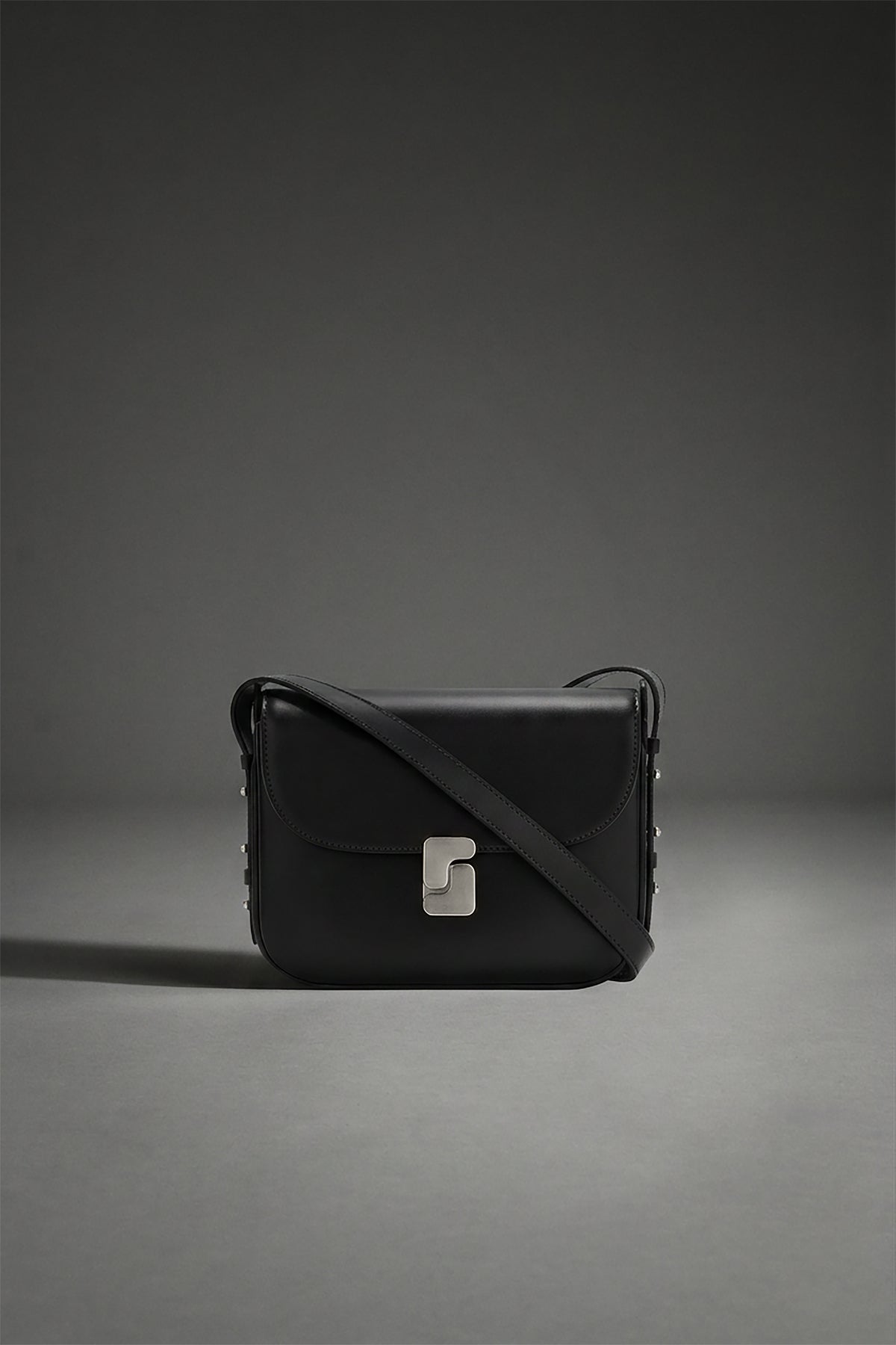 Bolso Bellissima Mini - Negro Piel Box Hebilla S - Soeur