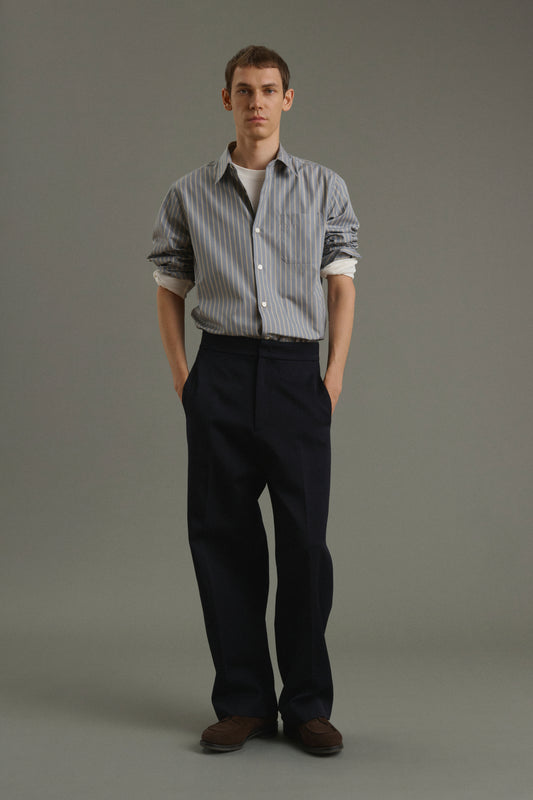Pantalón Antonin - Azul marino oscuro - Lana - Hombre
