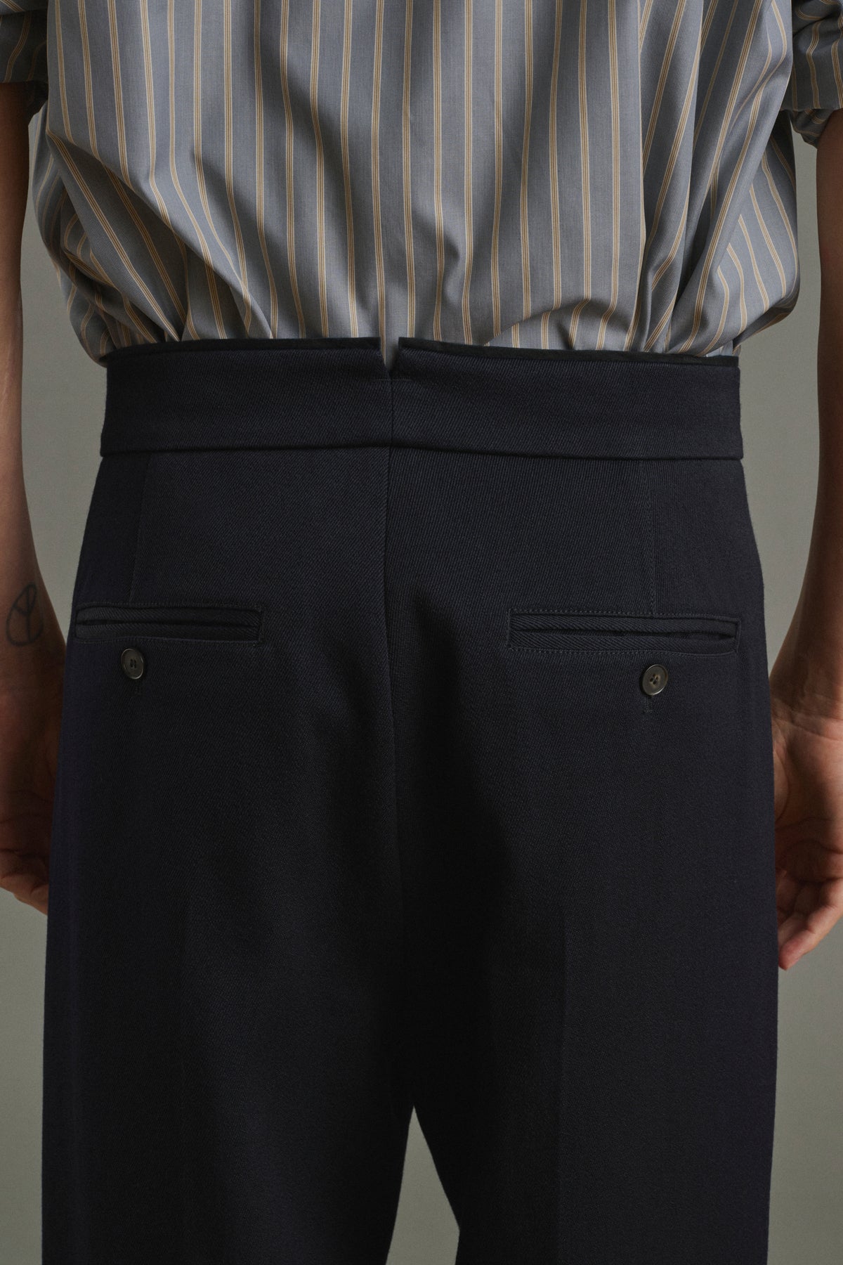 Pantalon Antonin - Dark Navy - Laine - Homme