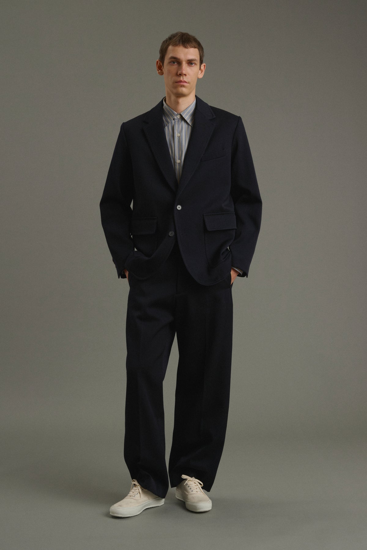 Pantalon Antonin - Dark Navy - Laine - Homme vue 1