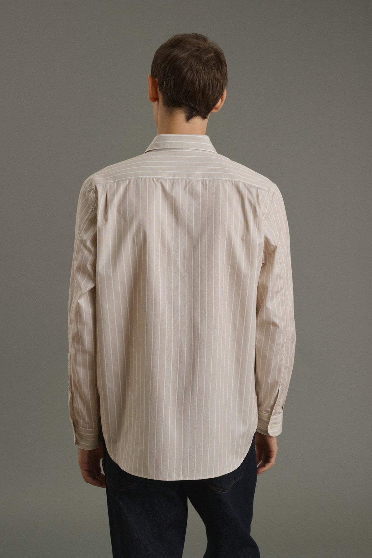 Camisa Glenn - Avellana/Crudo - Algodón - Hombre vue 3