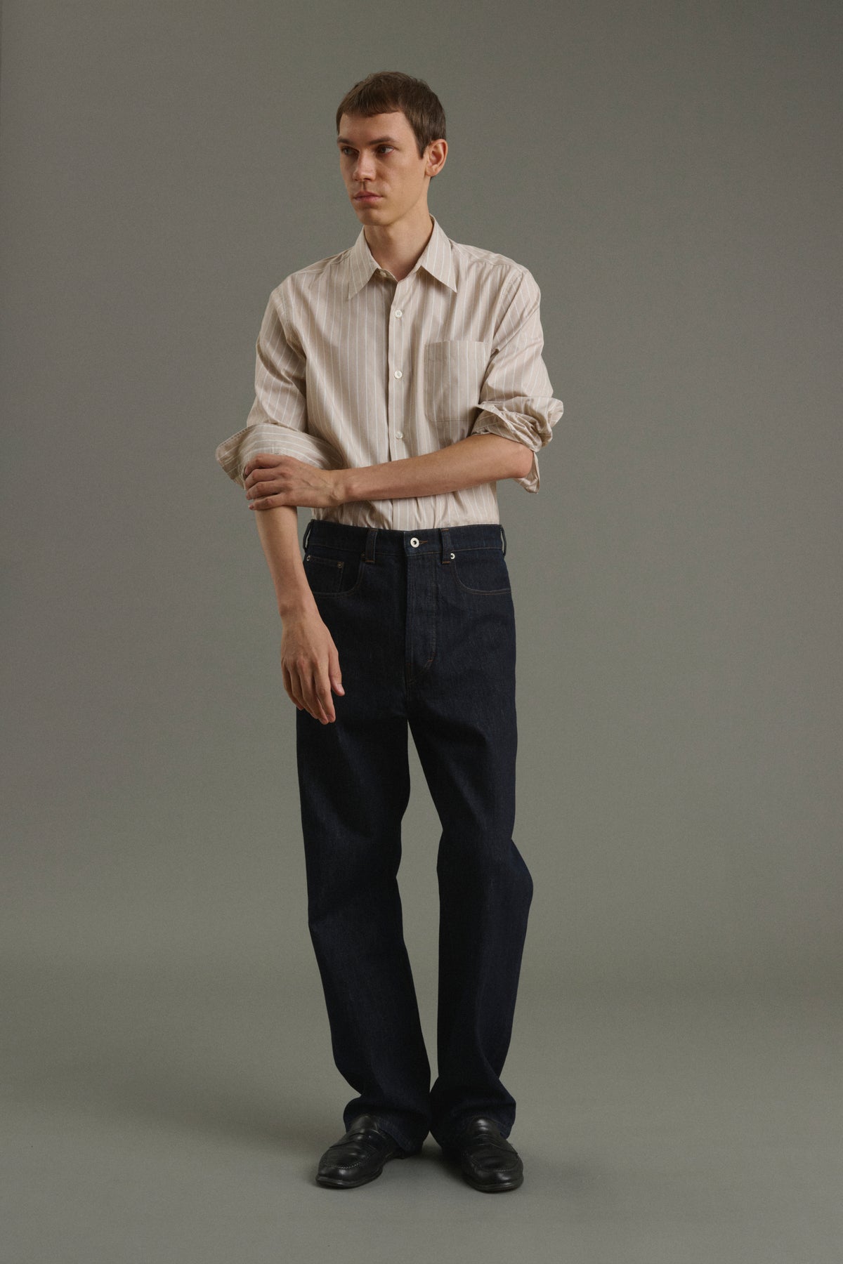 Camisa Glenn - Avellana/Crudo - Algodón - Hombre vue 6