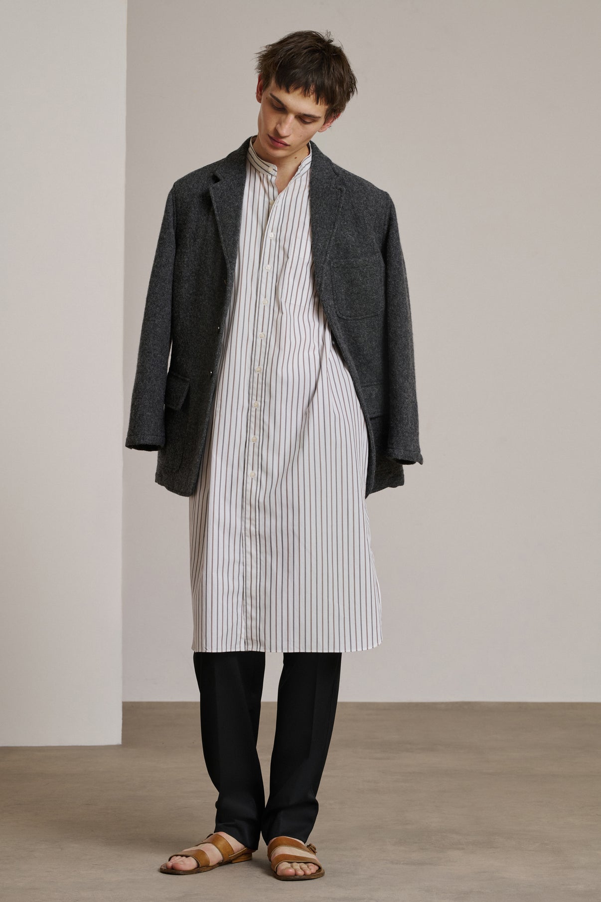 Liquette Cristobal Gris Coton Homme