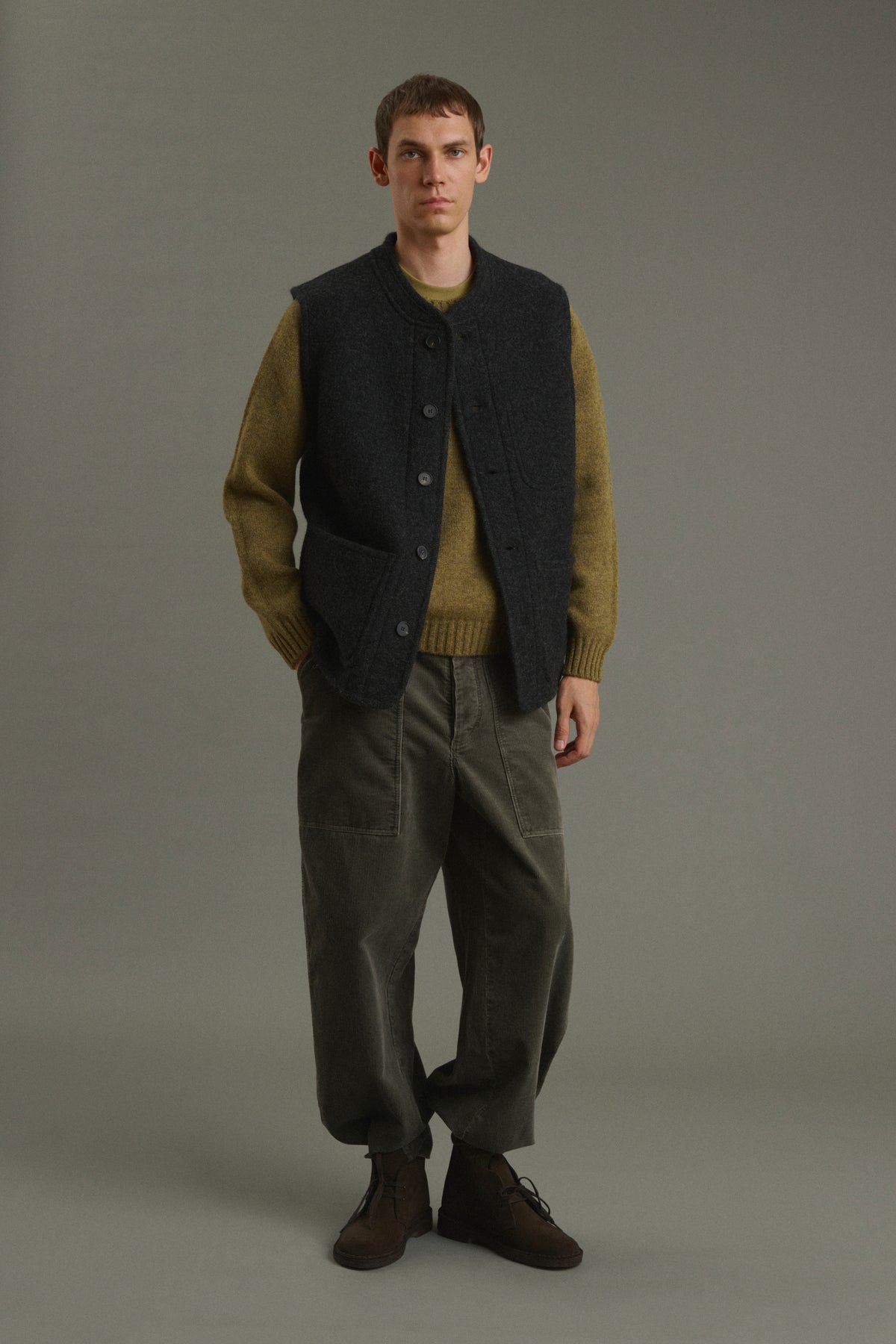 Blouson Samuel - Gris Anthracite - Laine - Homme