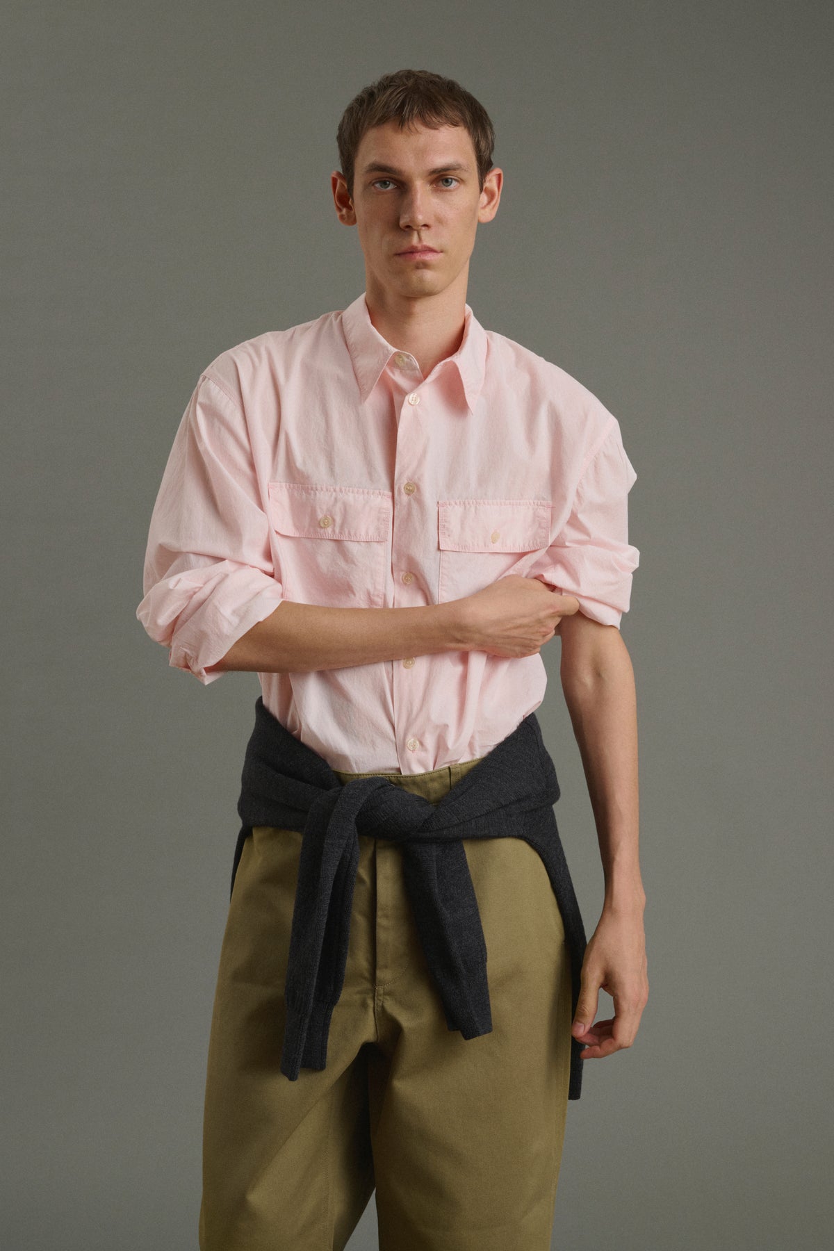 Camisa Isaac - Rosa pálido - Algodón - Hombre vue 1