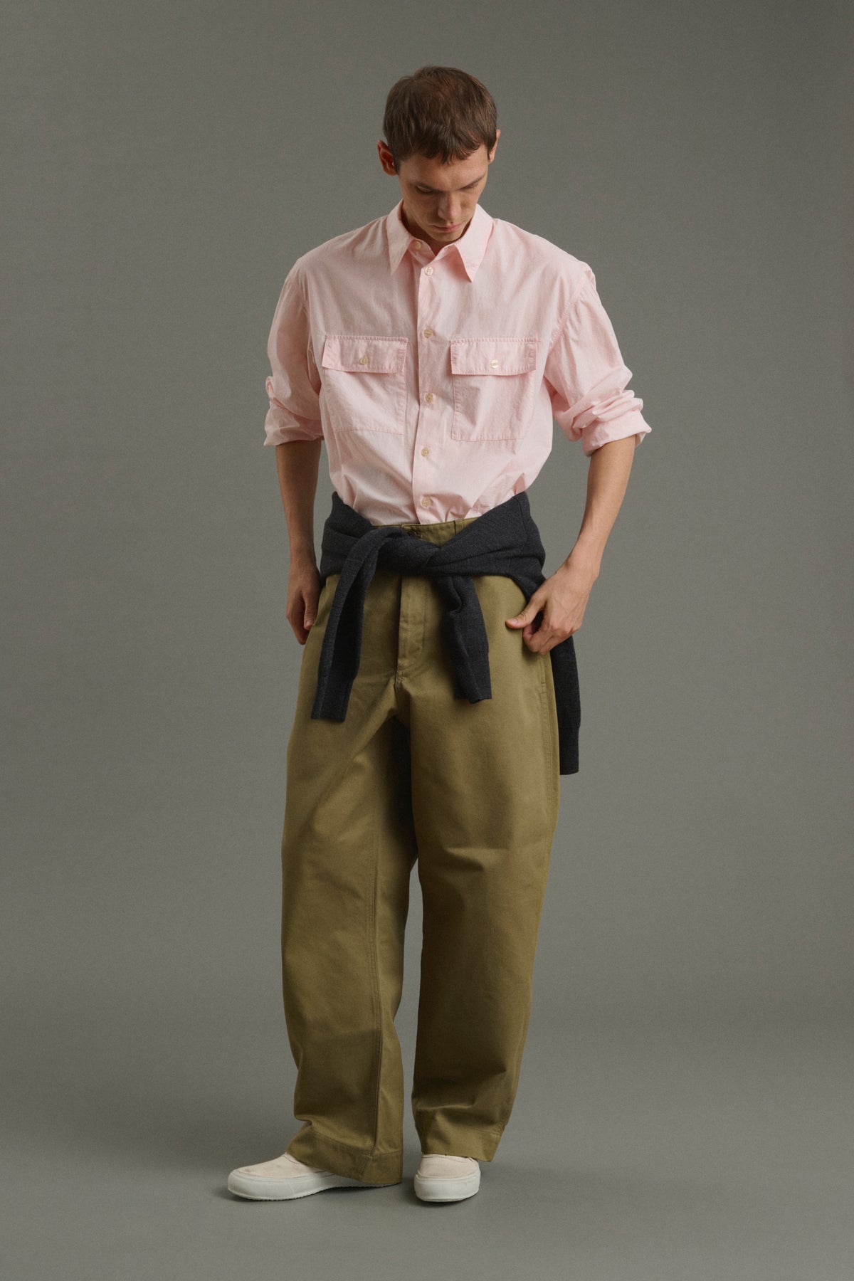 Camisa Isaac - Rosa pálido - Algodón - Hombre vue 3
