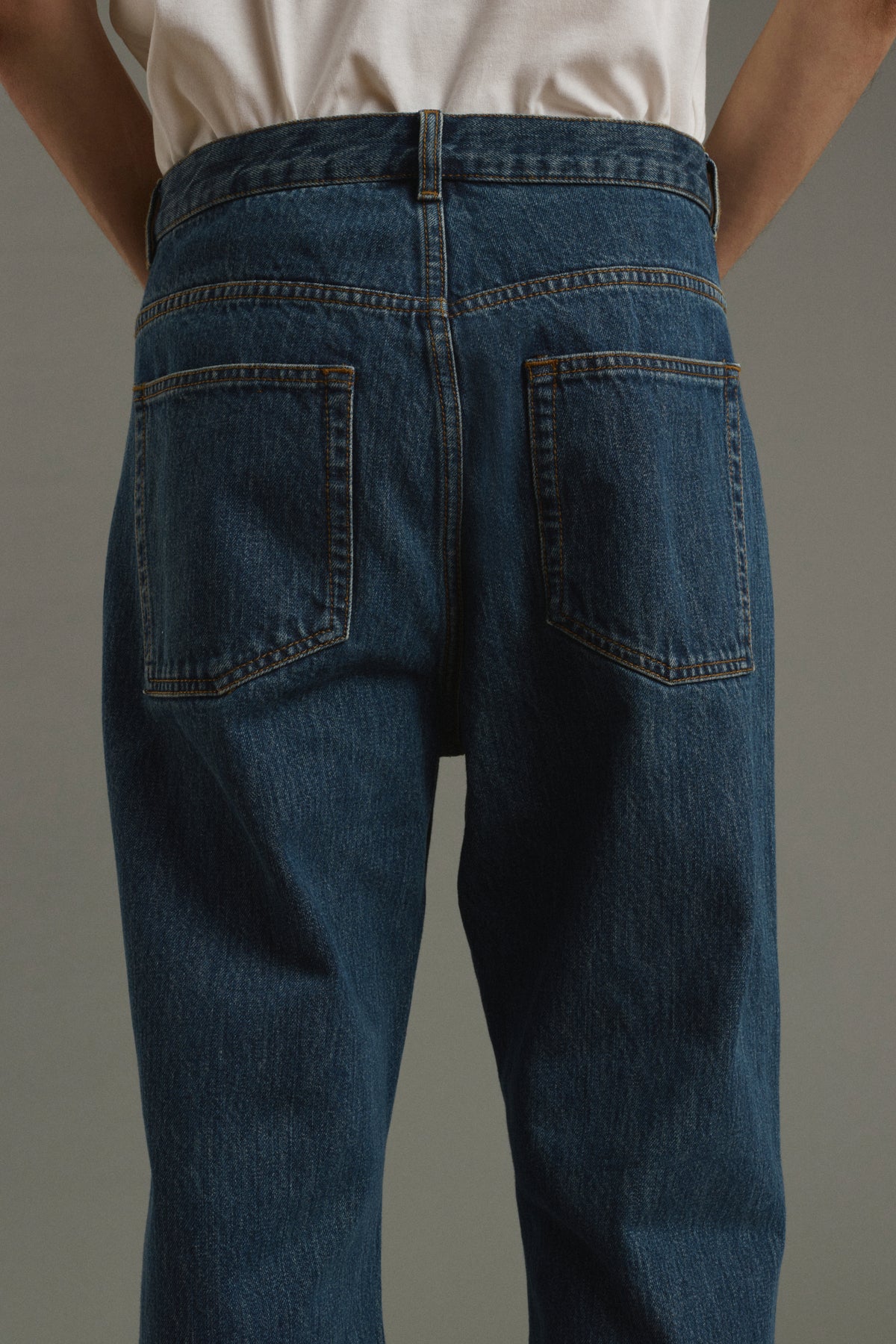 Jean Tom - Denim Bleu Délavé - Coton - Homme