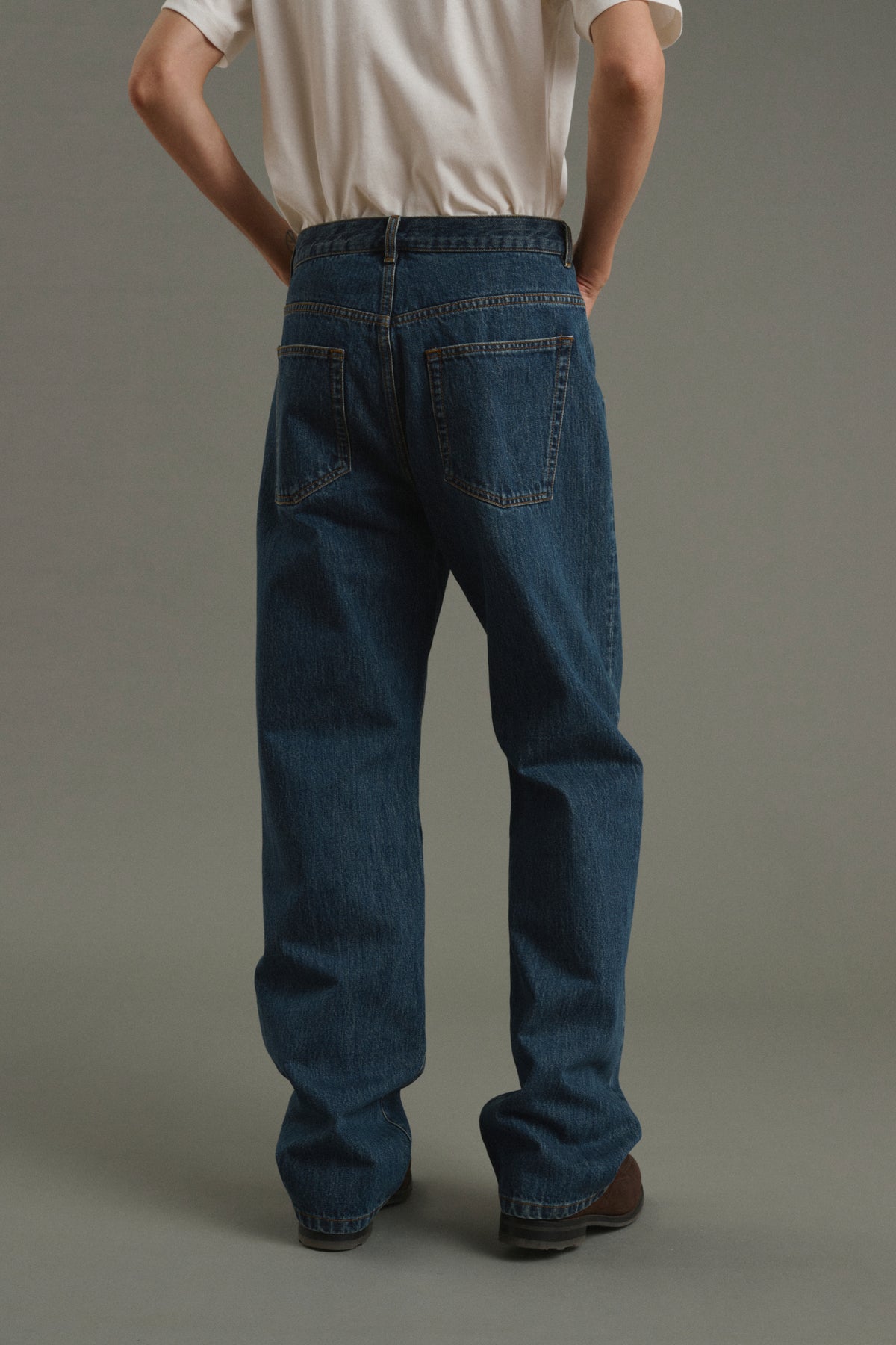 Jean Tom - Denim Bleu Délavé - Coton - Homme