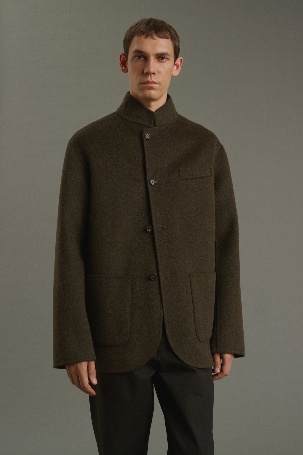 Veste Eole - Kaki Chiné - Double Face - Homme vue 3