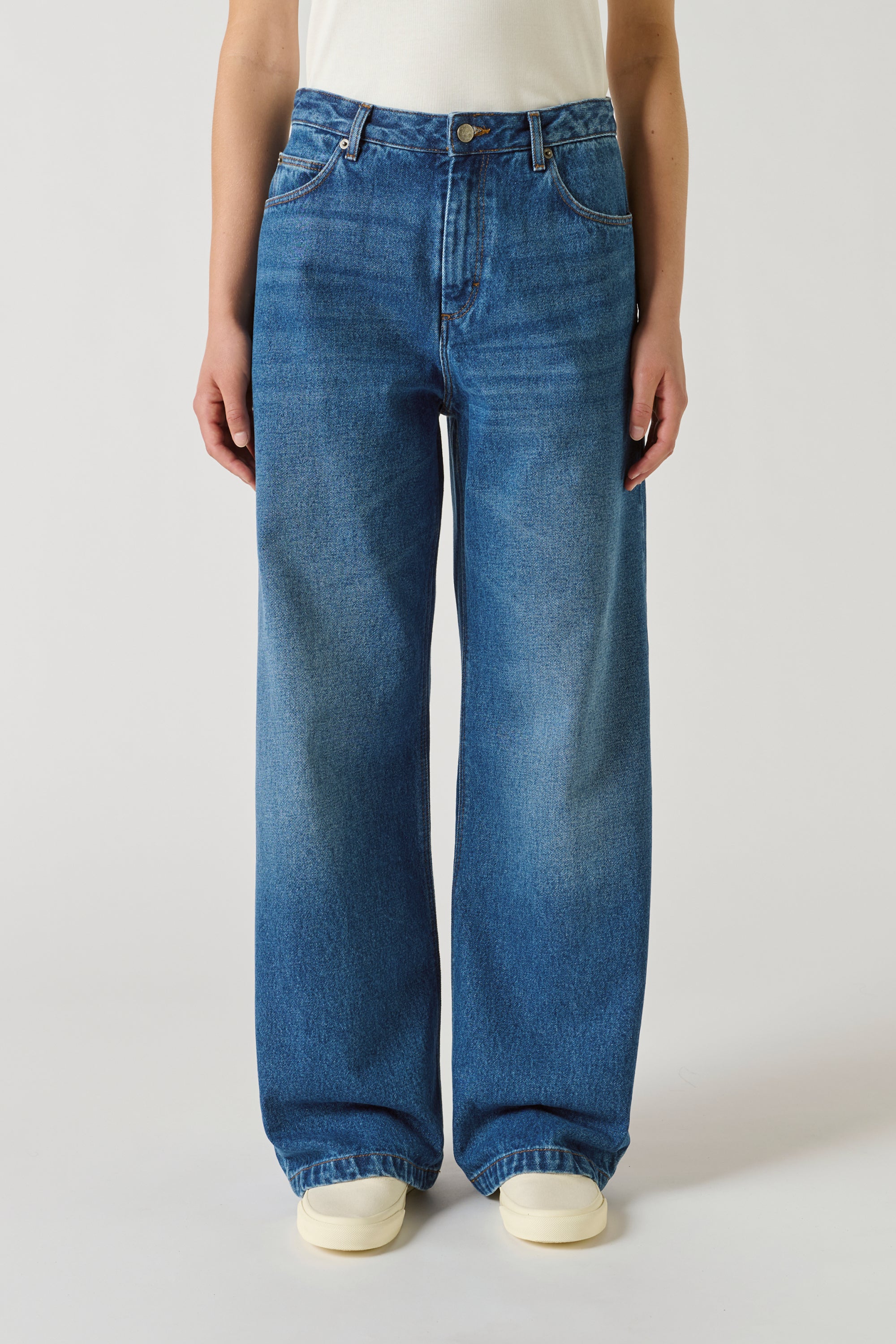 Jean Bleu Denim Pour Femme Ou Junior Riders - Taille 14 1/2 (30 1/2 X 27), Style Carpenter, Occasion Très Bon état