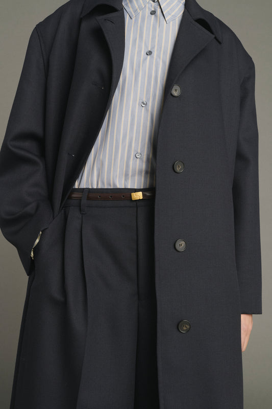 Manteau Liam - Deep Navy - Laine - Femme