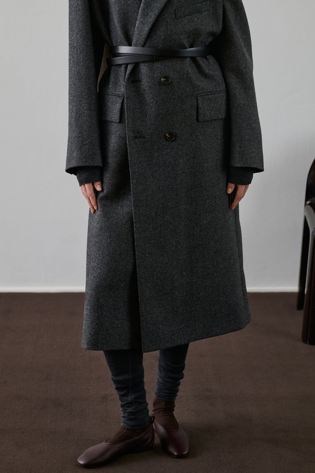 Ceinture Gemeaux - Noir - Cuir - Femme vue 2