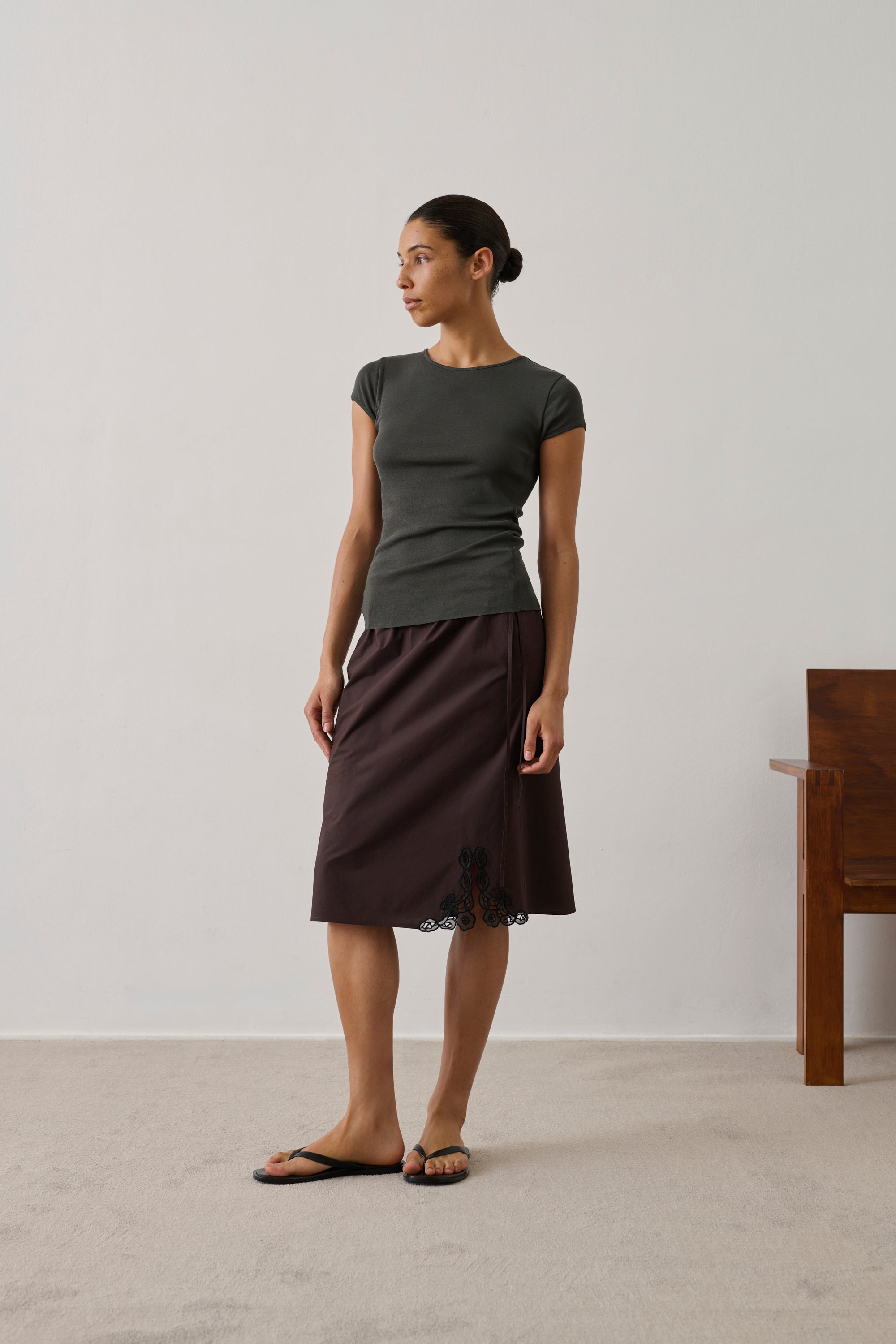 Skirt HOUNA Dark Brown