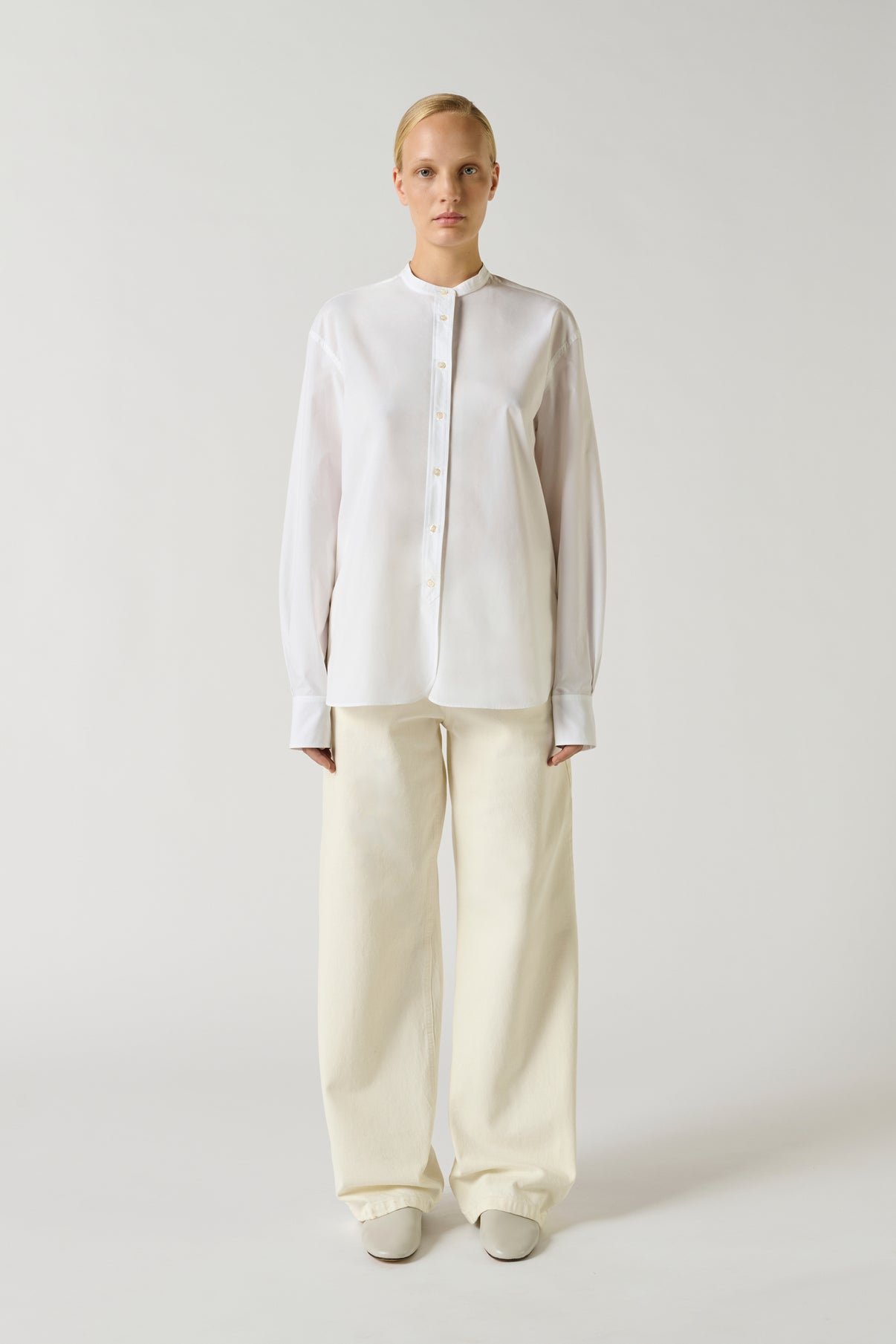 Chemise Bermudes - Blanc - Coton - Femme vue 2