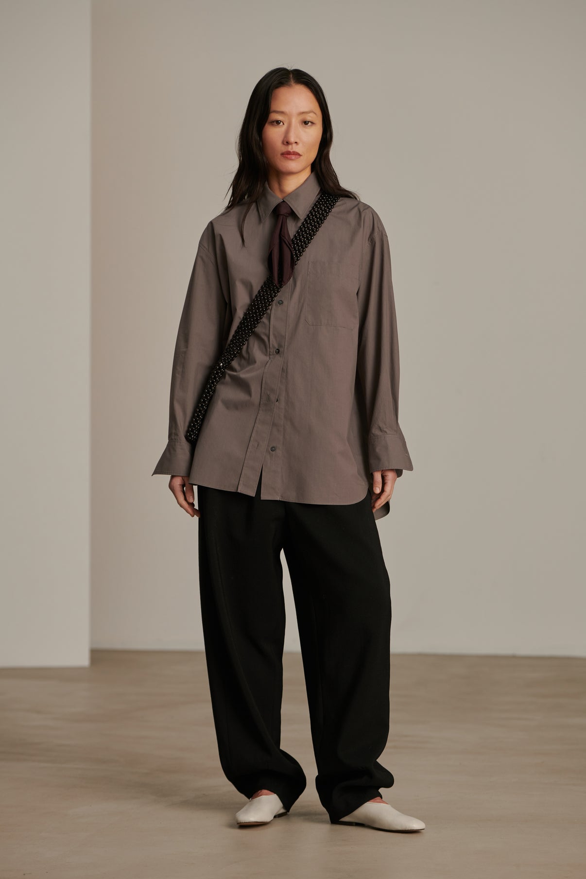 Chemise Carlotta - Gris Foncé - Coton - Femme vue 1