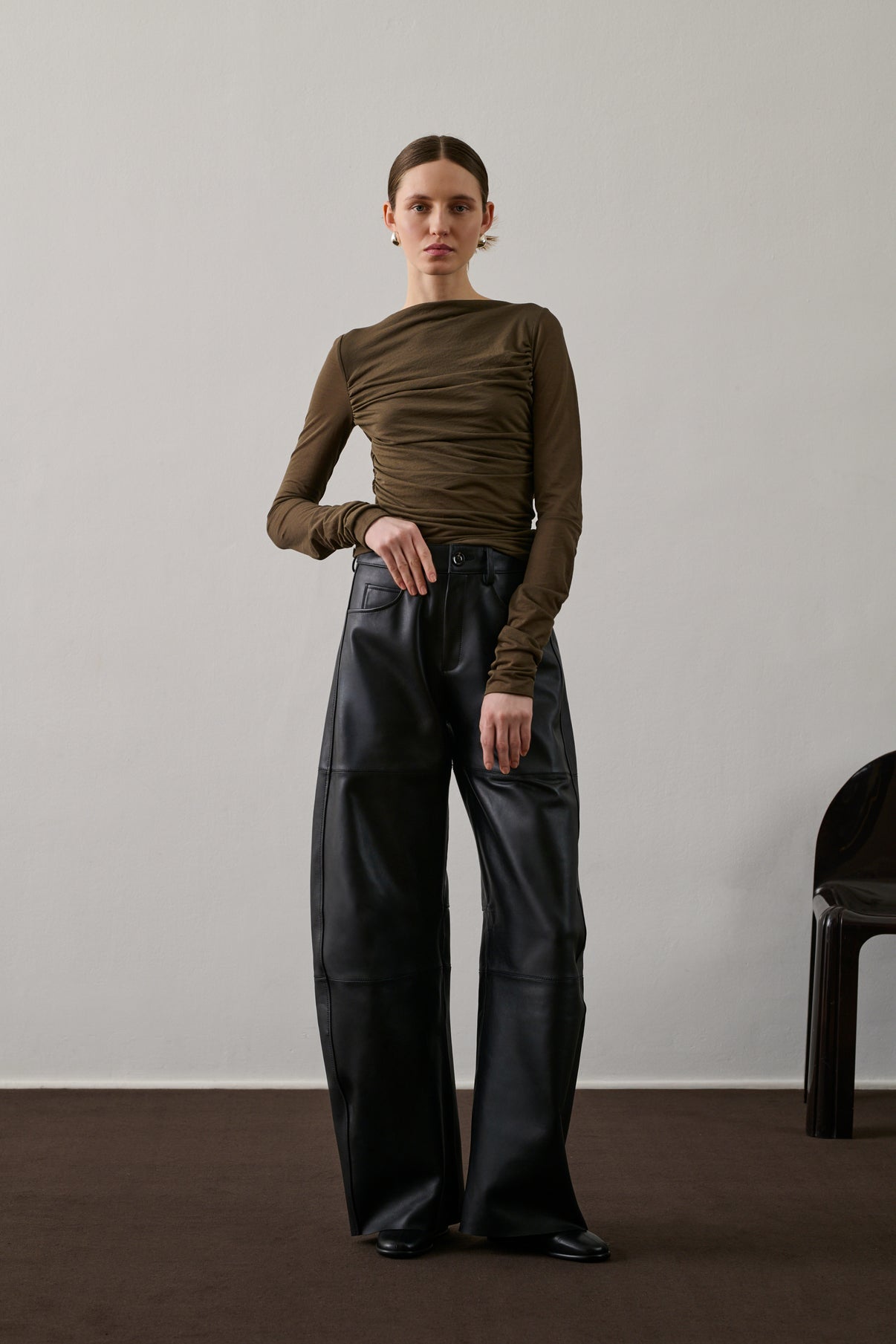 Tee-Shirt Gaia - Marron/Kaki - Coton - Femme vue 2