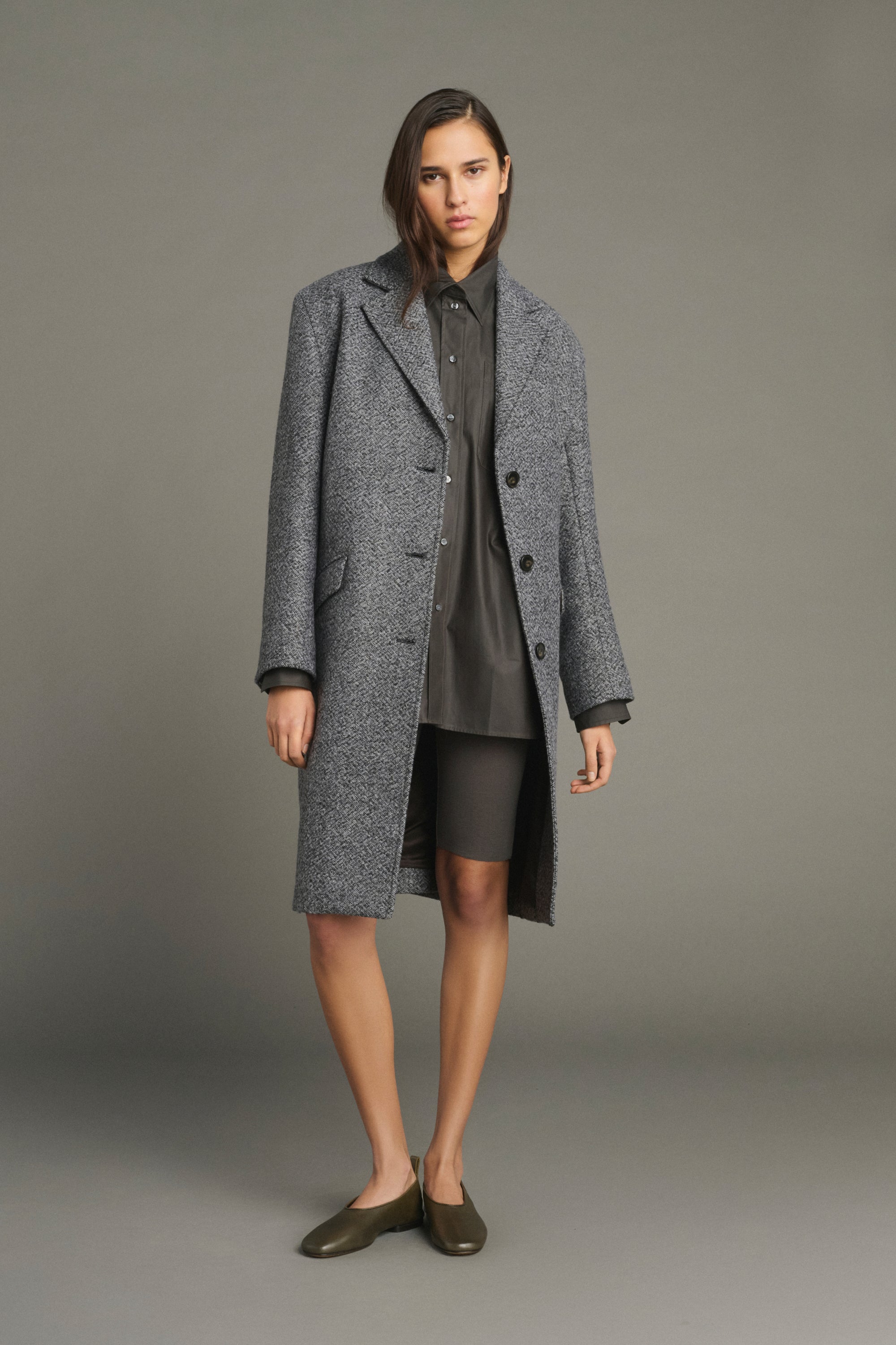 Coat LEON Gray/Black