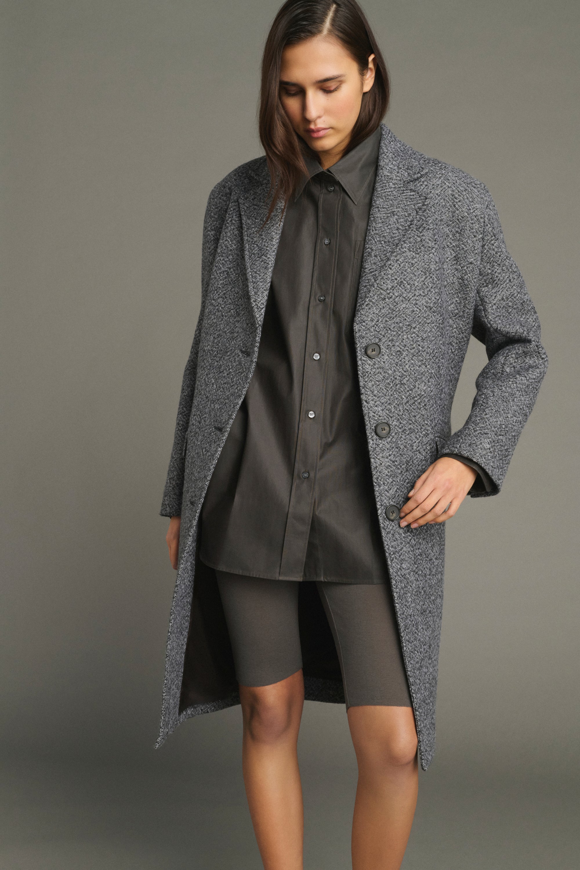 Coat LEON Gray/Black