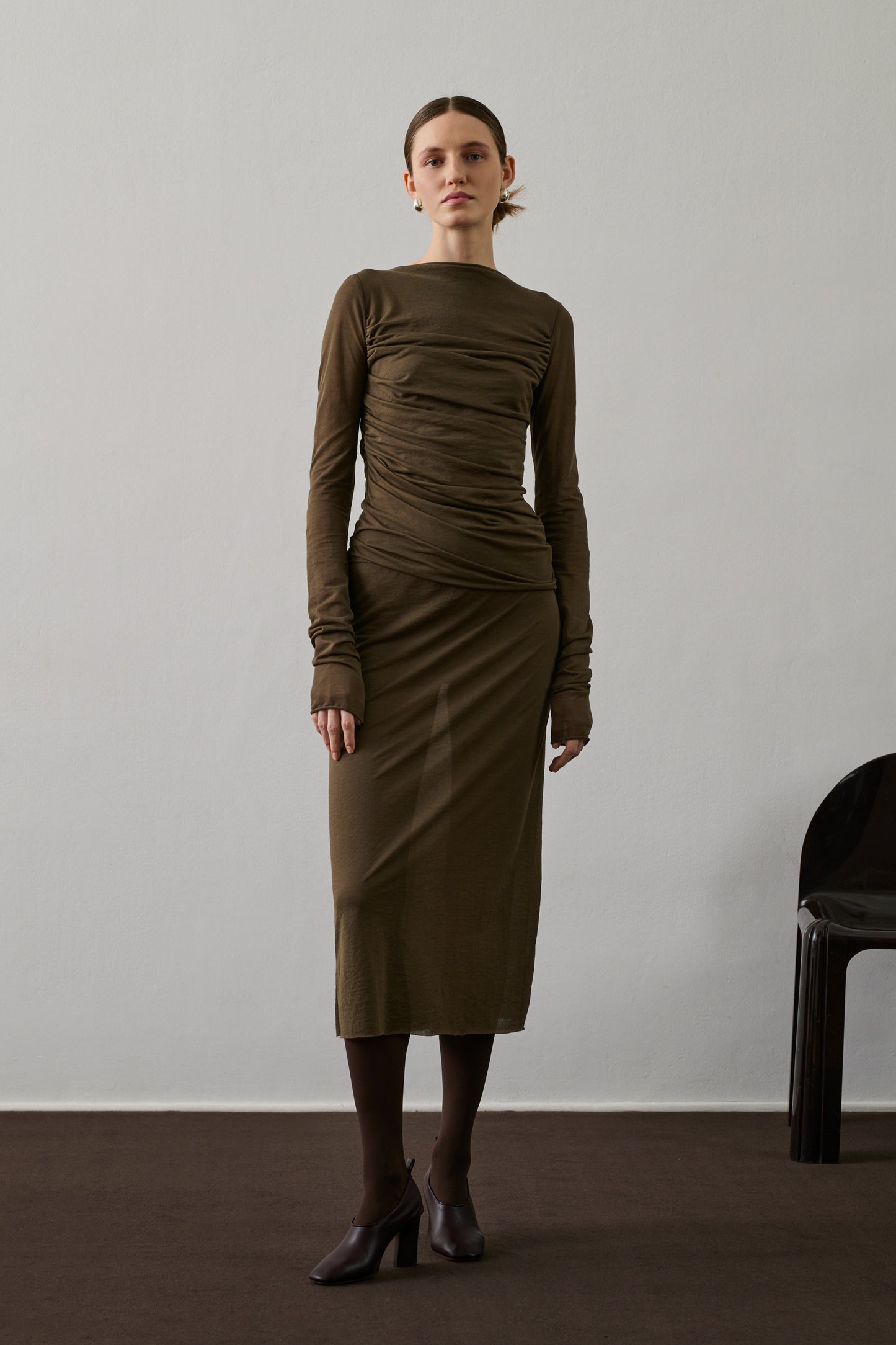 Jupe Bahia - Marron/Kaki - Coton - Femme