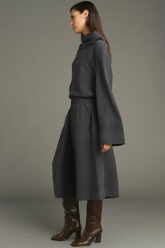Bermuda Lexie - Gris Anthracite - Soie - Femme