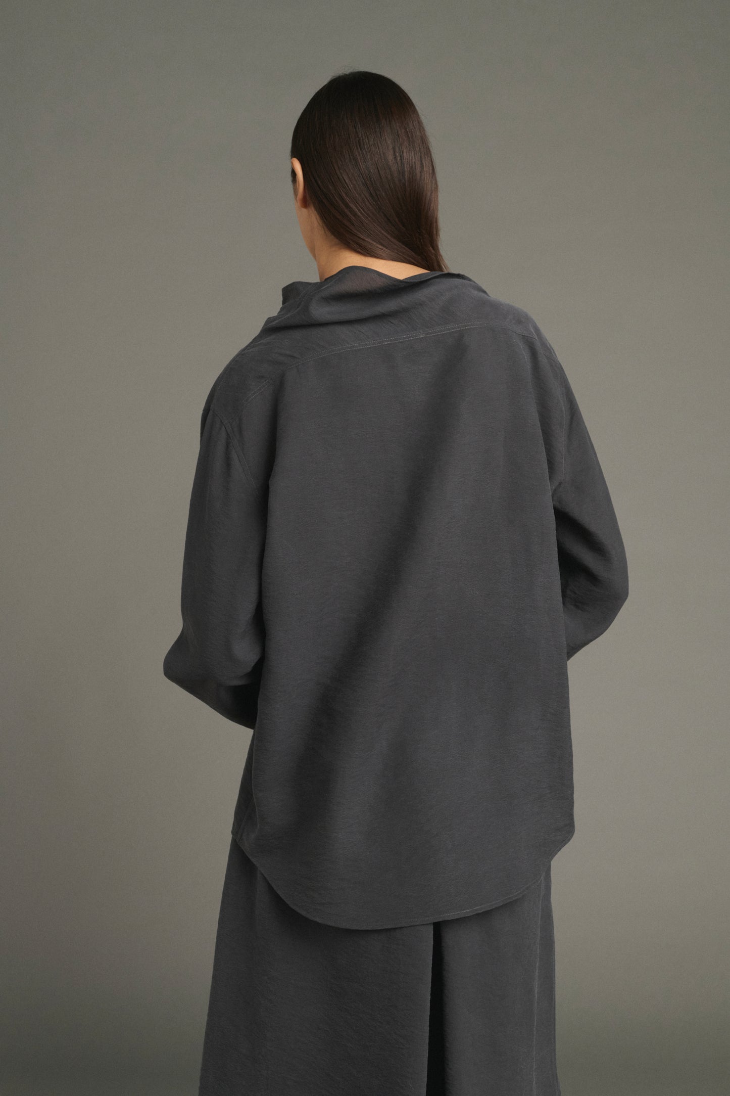 Blouse Laila - Gris Anthracite - Soie - Femme