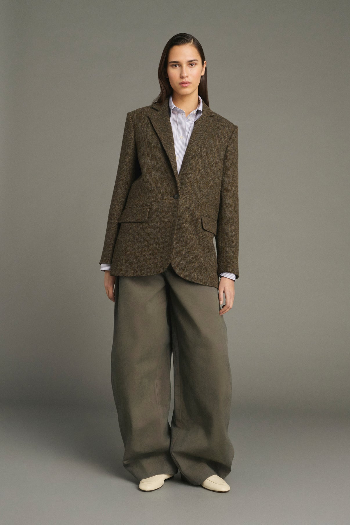 Chaqueta Sevres - Marrón/Navy - Lana - Mujer vue 1