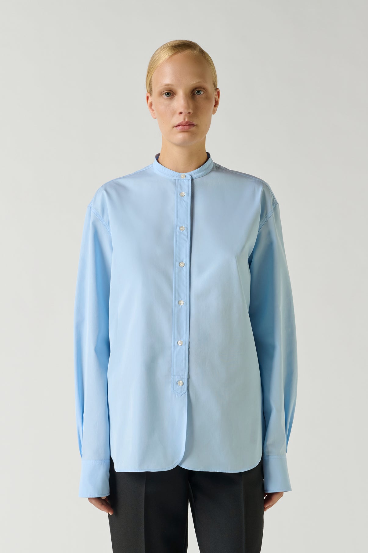 Chemise Bermudes - Bleu Ciel - Coton - Femme vue 1