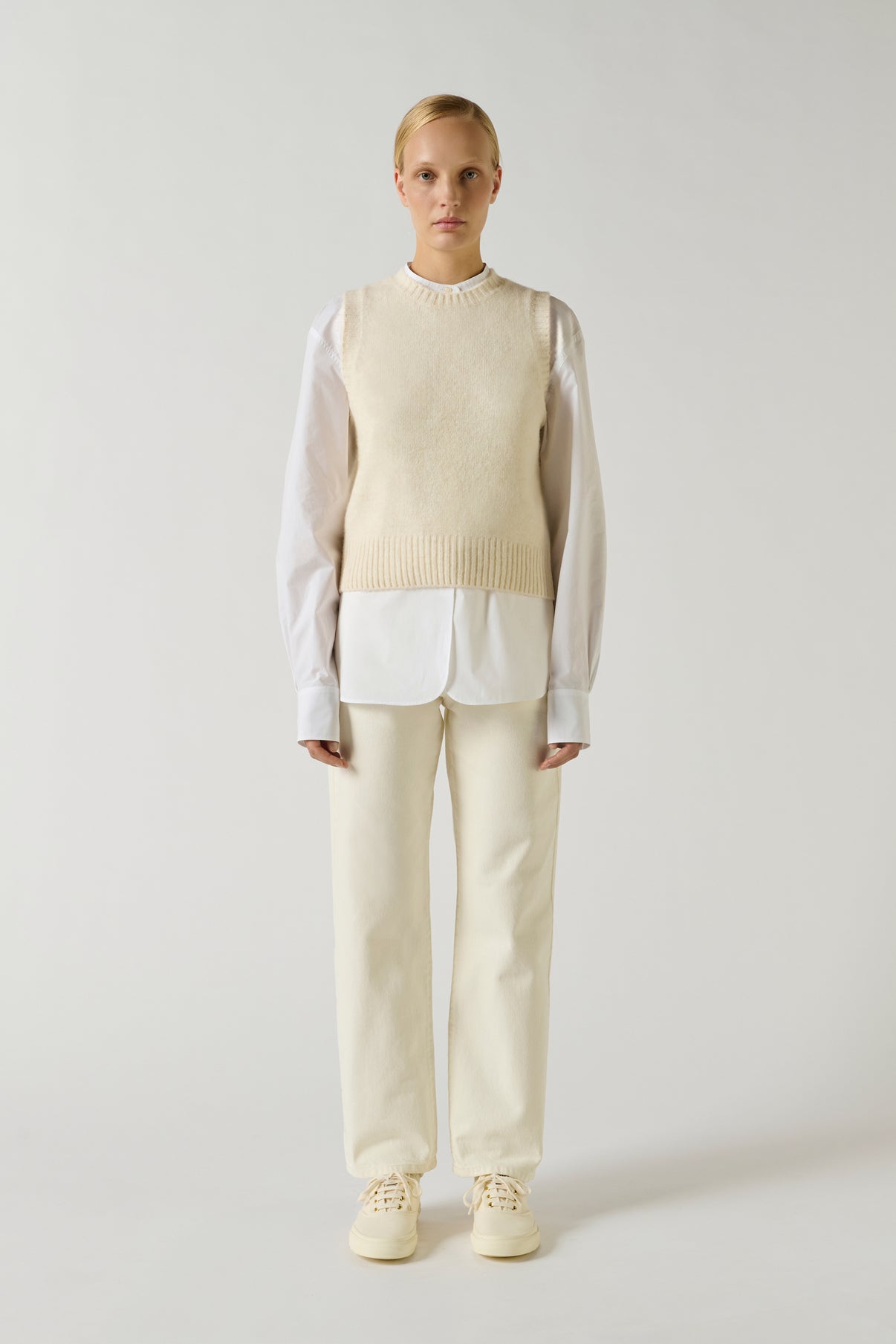 Pull Namaste - Ecru - Femme vue 2