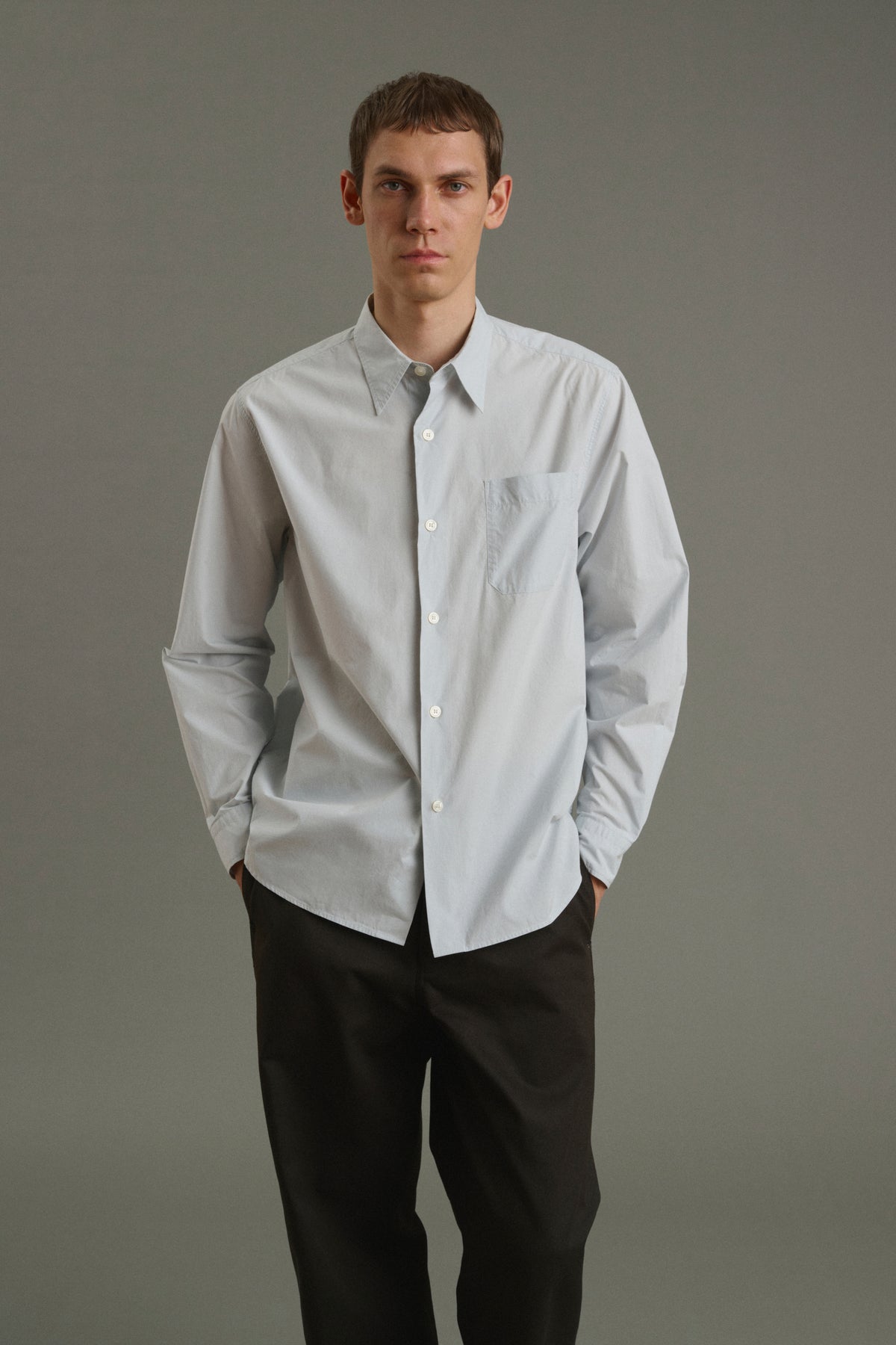 Camisa Glenn - Azul pálido - Algodón - Hombre