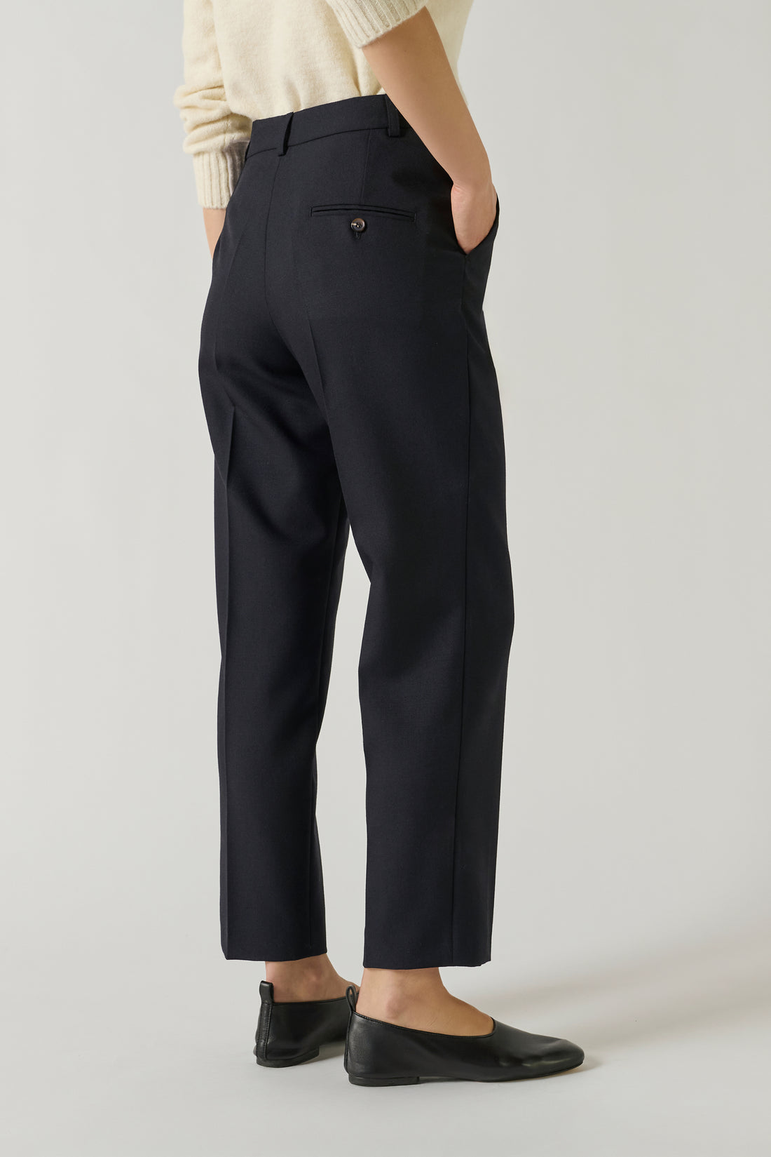 Pantalon Gabriel - Navy - Laine - Femme