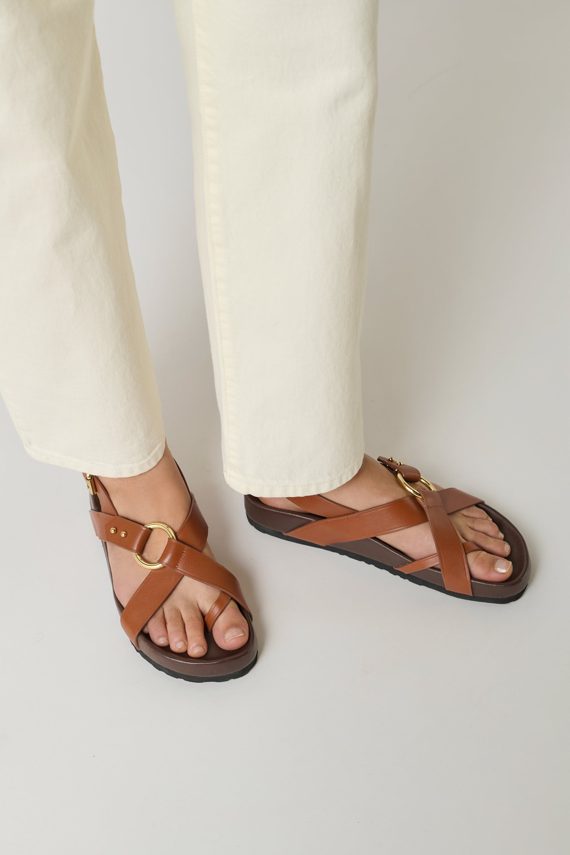 Sandals MEXICO Cognac