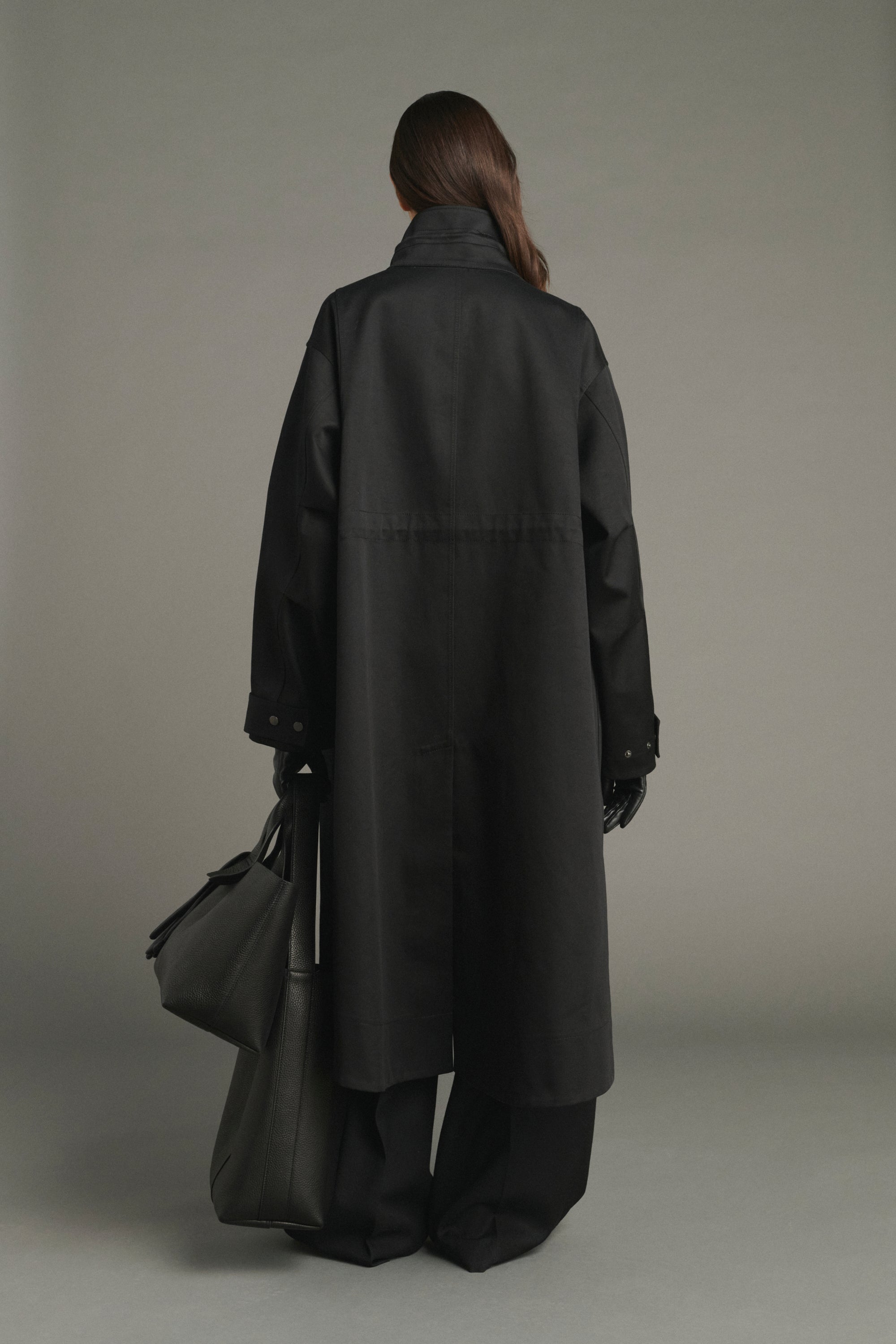 Coat LUCE Black/Beige
