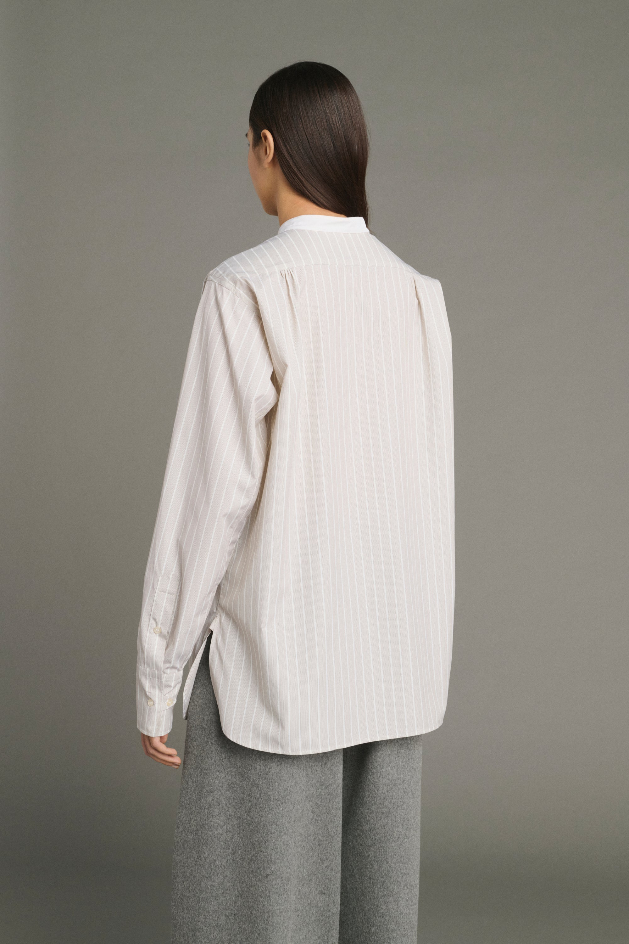 Shirt LUCILE Hazelnut/Ecru
